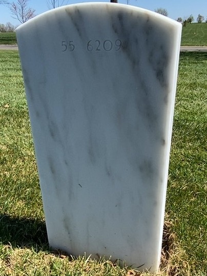 Back of headstone — William Randolph Sullivan
