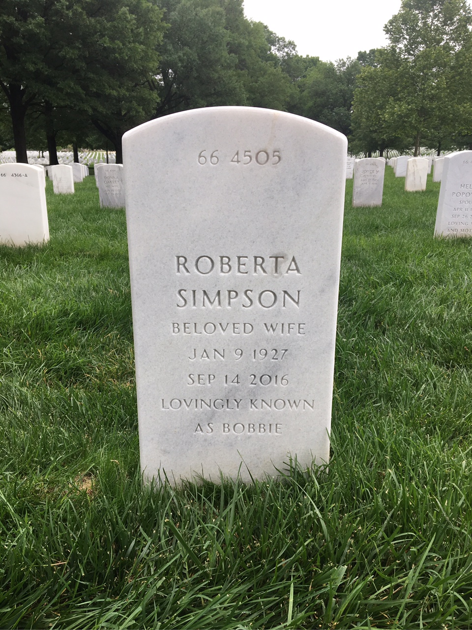 Back of headstone — Frank Simonds