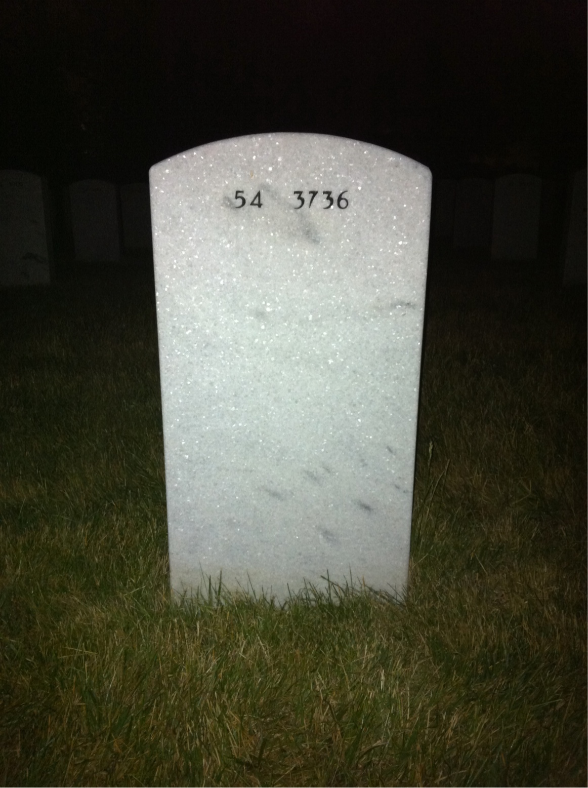 Back of headstone — George Wambold