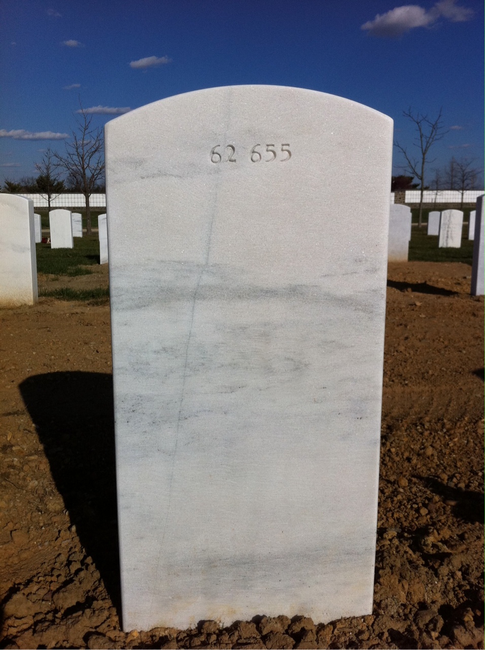 Back of headstone — William C Huckenpoehler