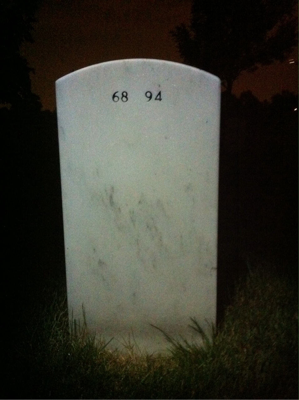 Back of headstone — James Edwards