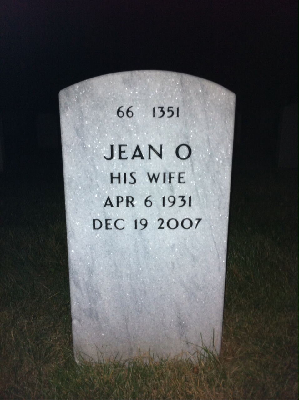 Back of headstone — Perry Broaddus