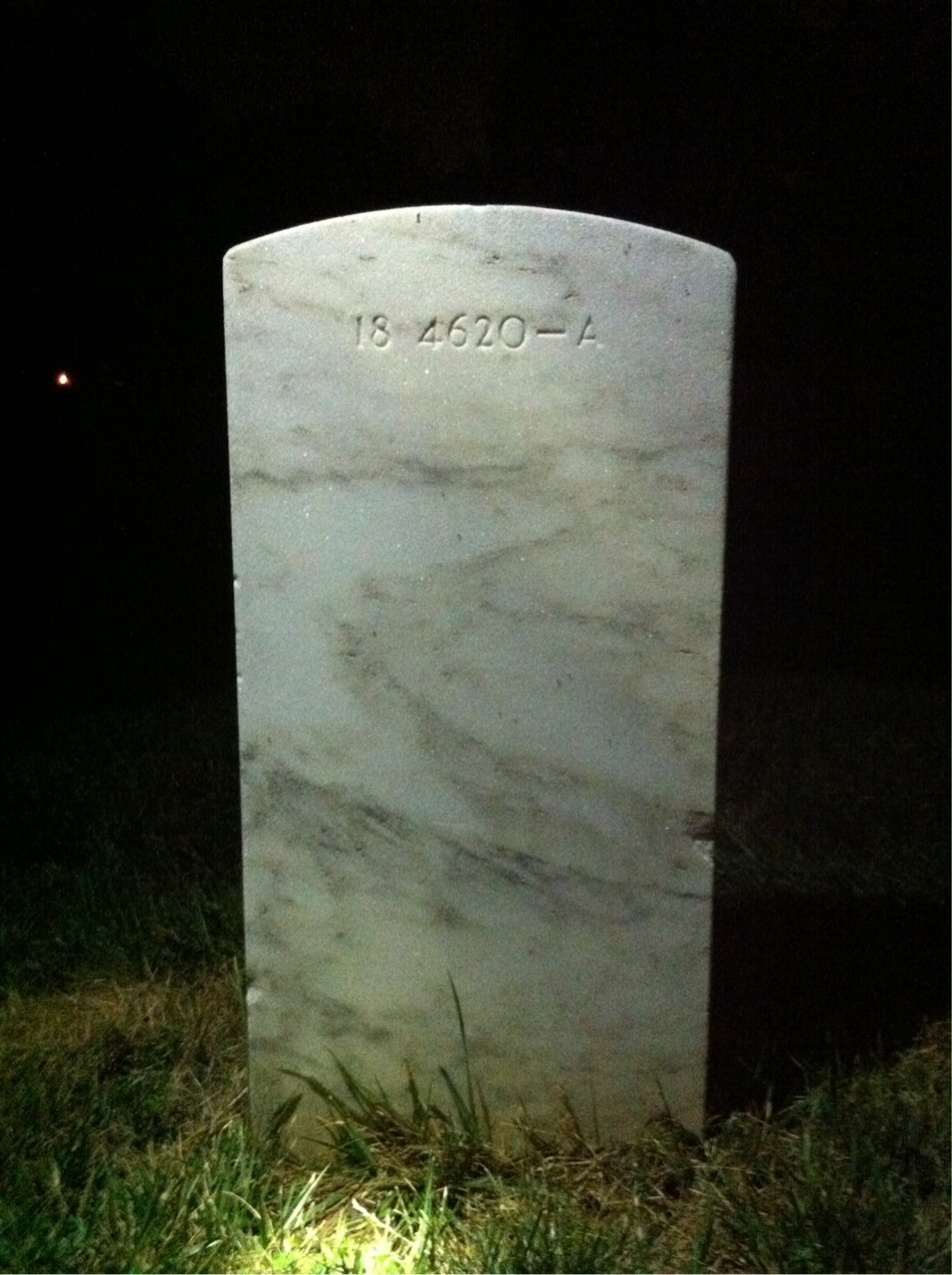 Back of headstone — John Allensworth