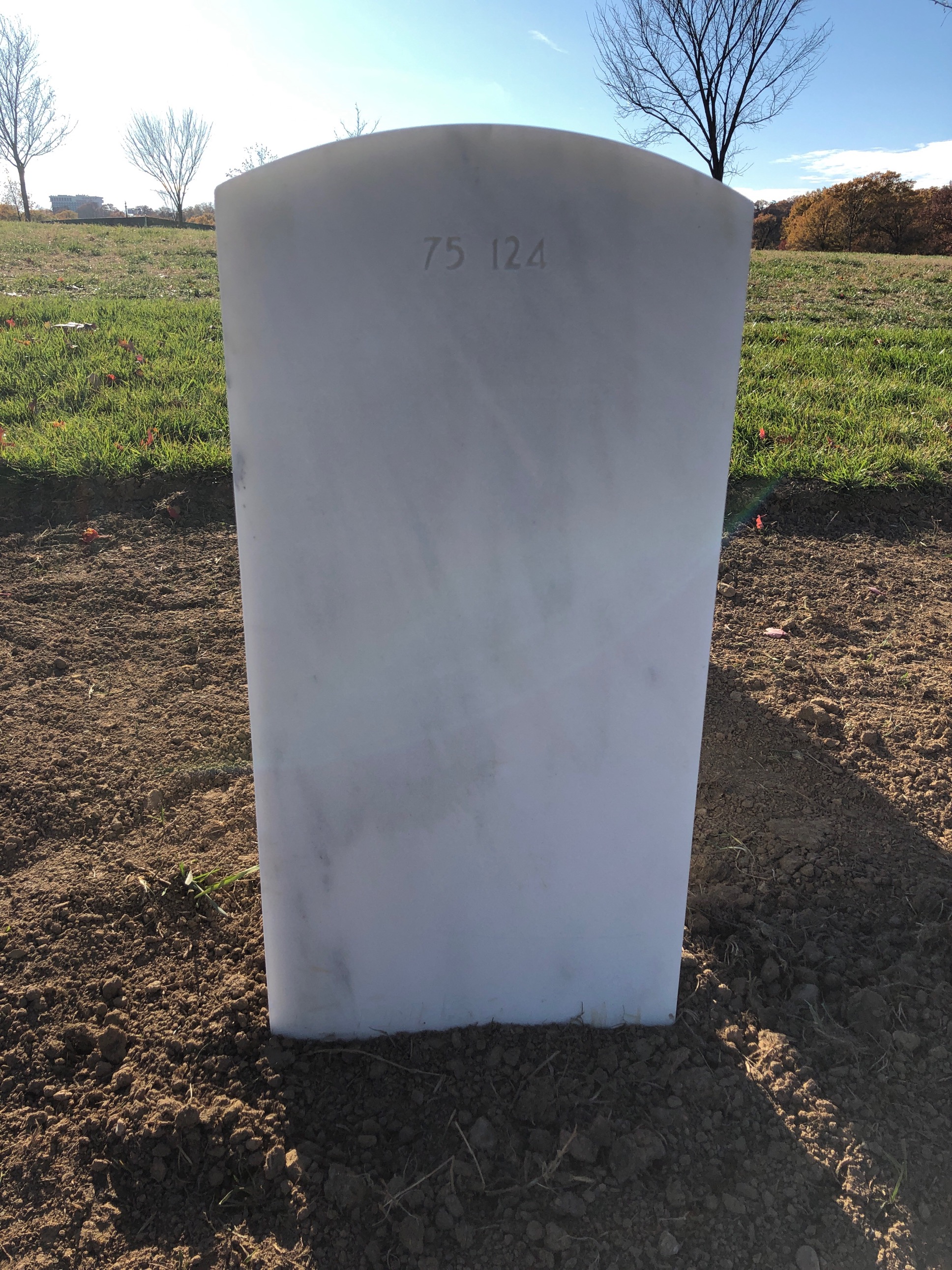 Back of headstone — Michael Rocco Larizza