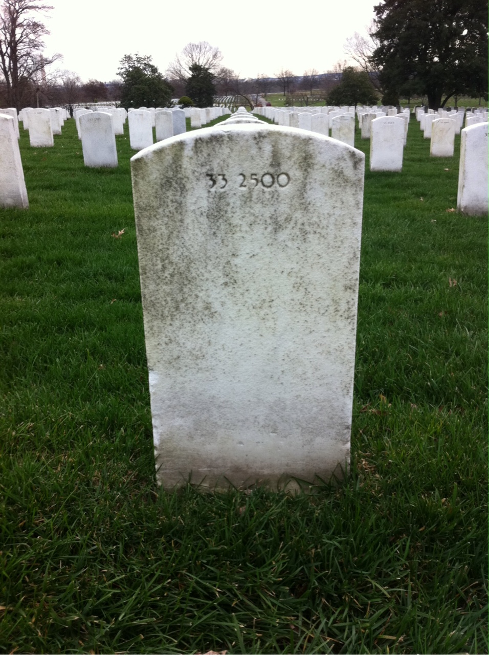 Back of headstone — John Ashton