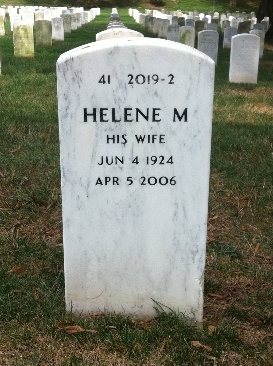 Back of headstone — Harry Neal