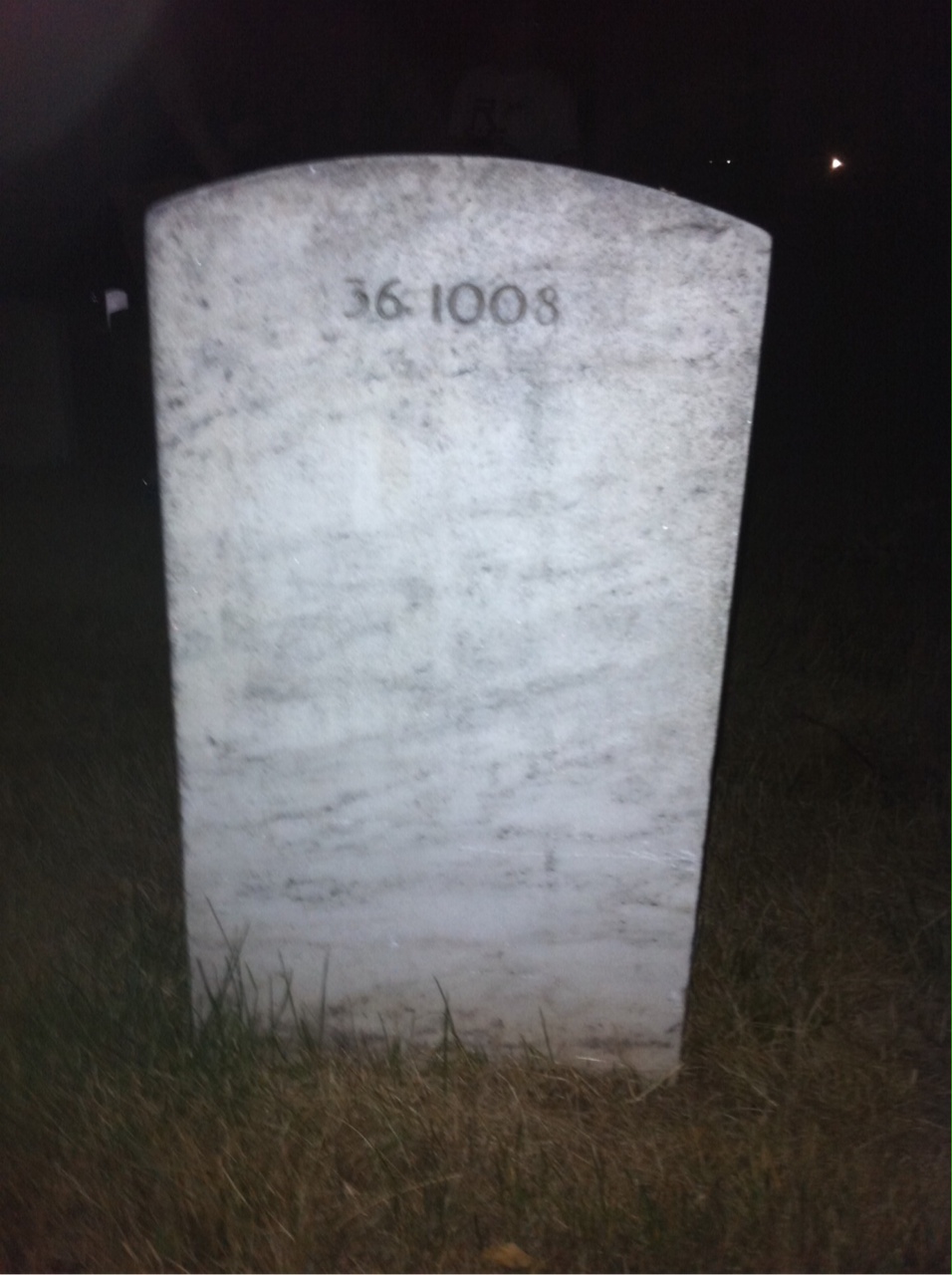 Back of headstone — Ruth Mumford