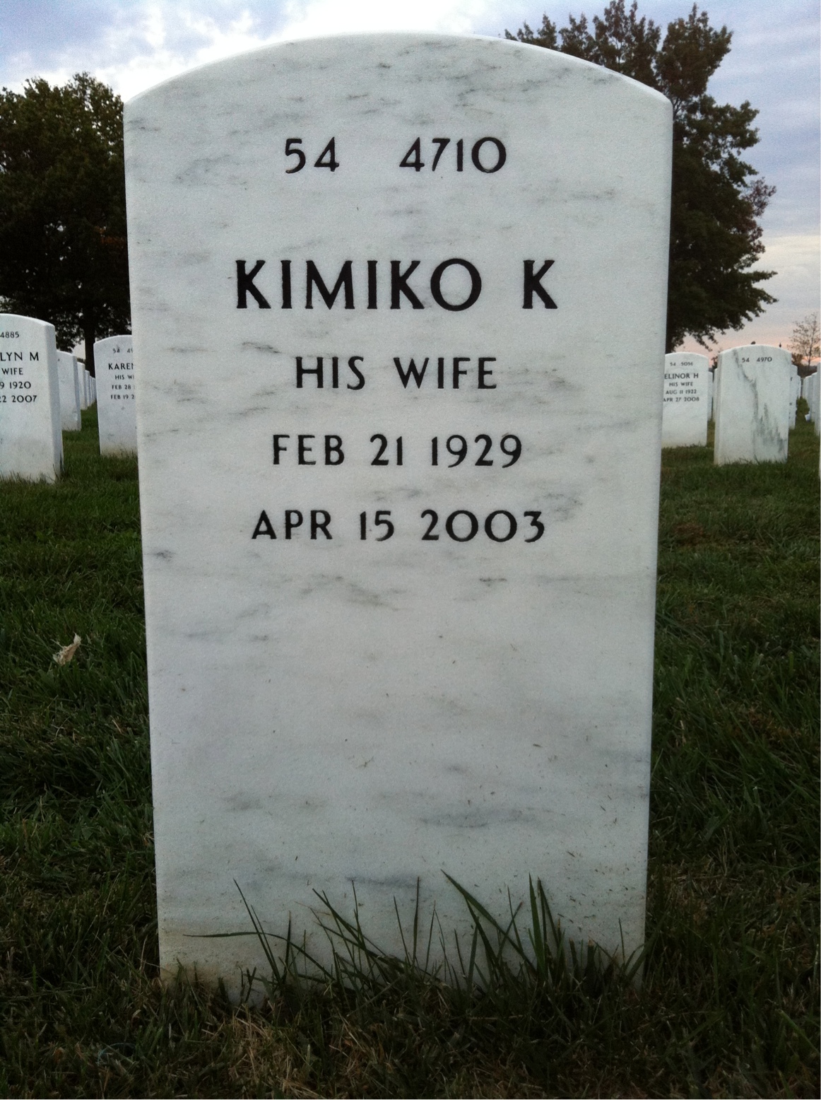 Back of headstone — Charles Townshend