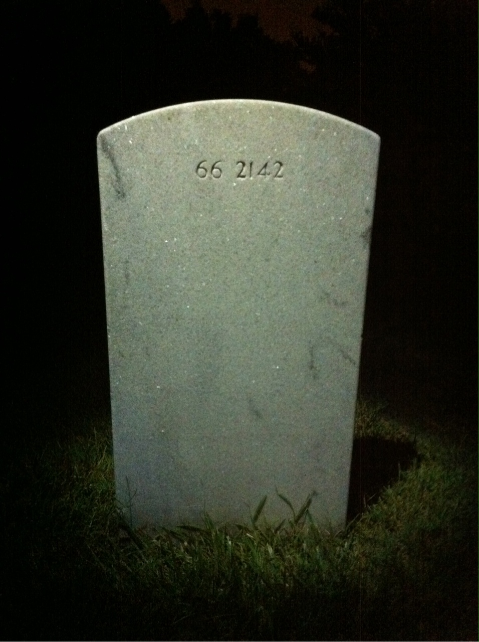 Back of headstone — Charles M Robinson