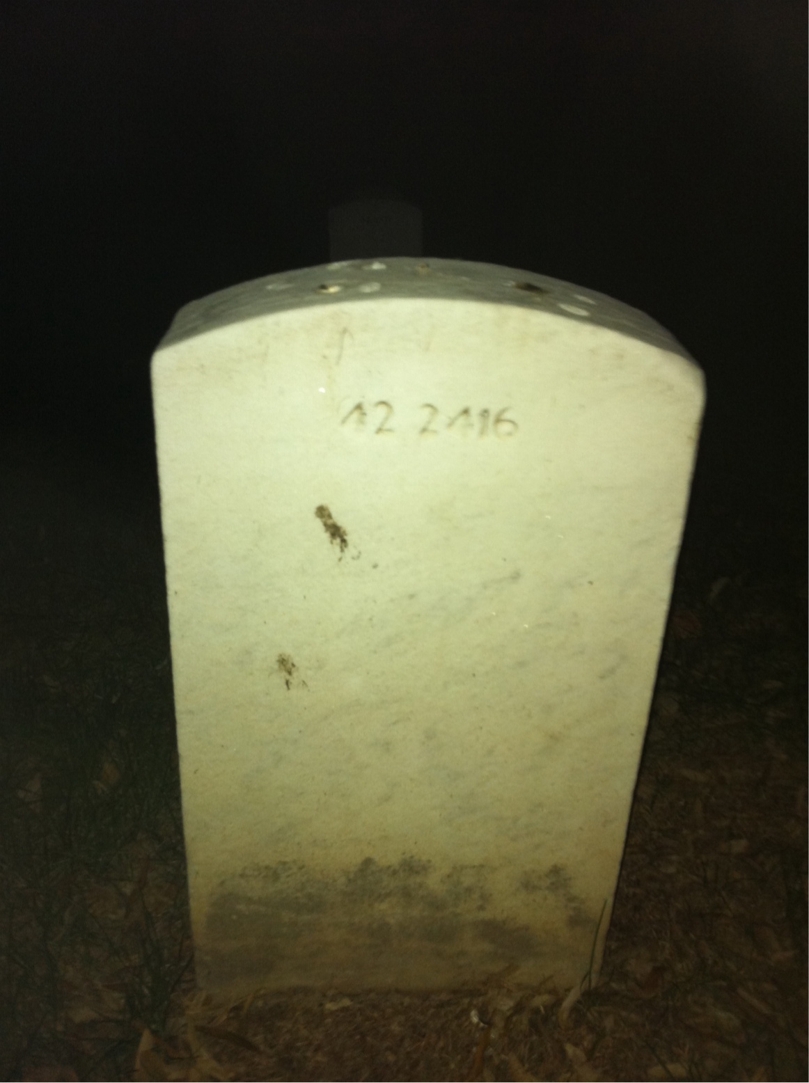 Back of headstone — Mark Antley