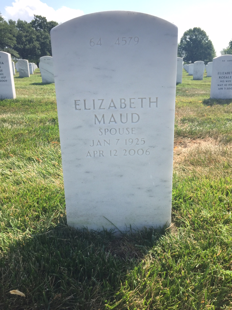 Back of headstone — Roland Bilodeau