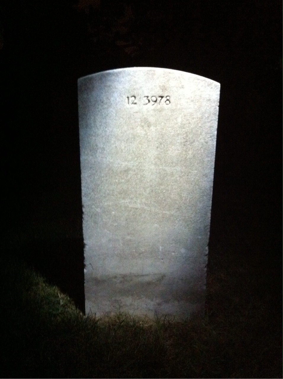 Back of headstone — Wardie Mundy