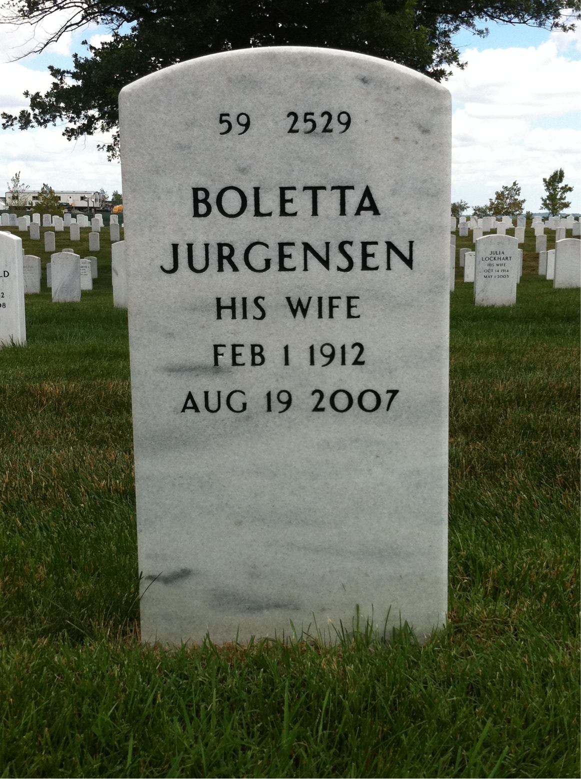 Back of headstone — Edward Morris