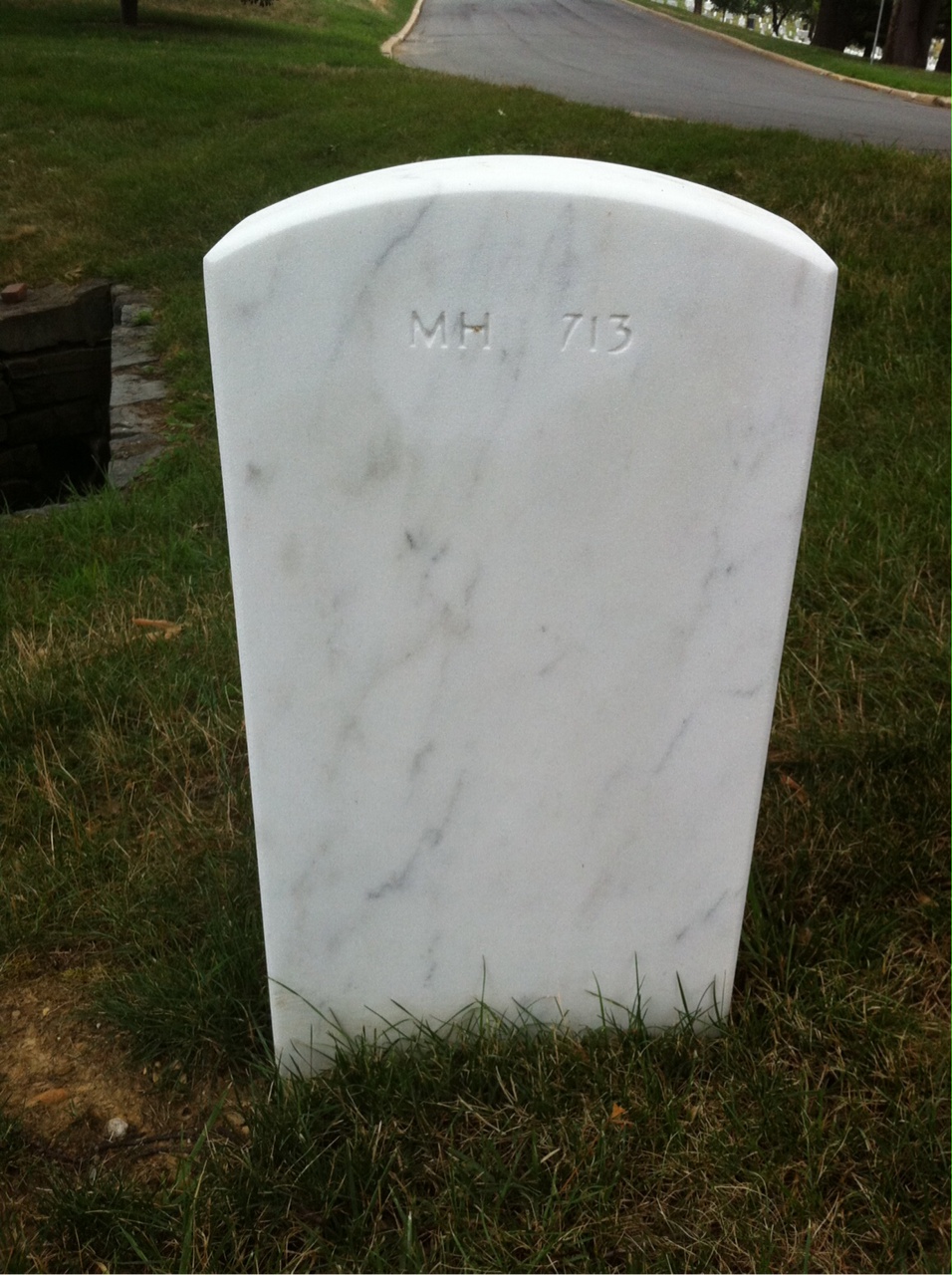 Back of headstone — Warner Byars