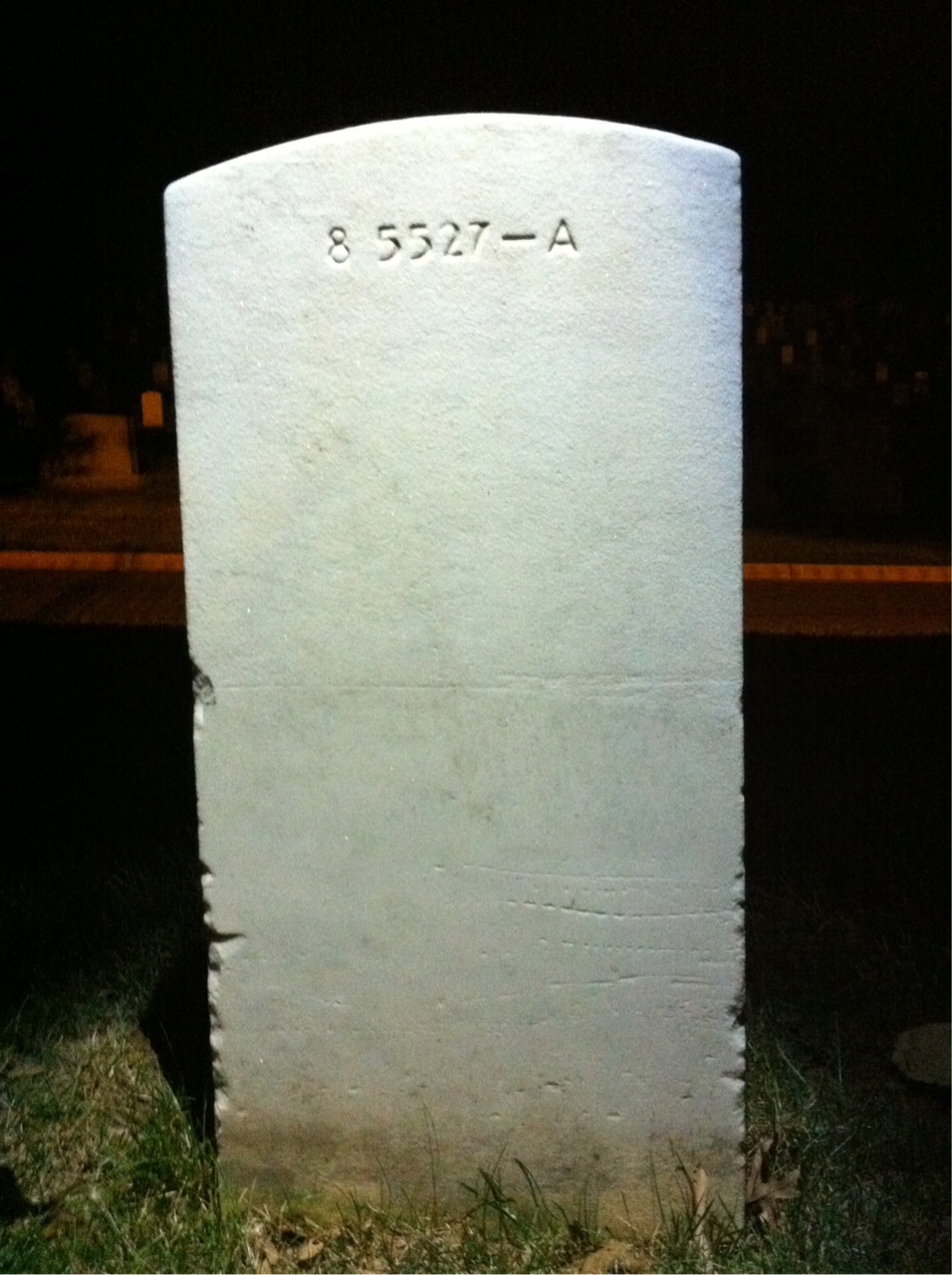 Back of headstone — Erik Bach
