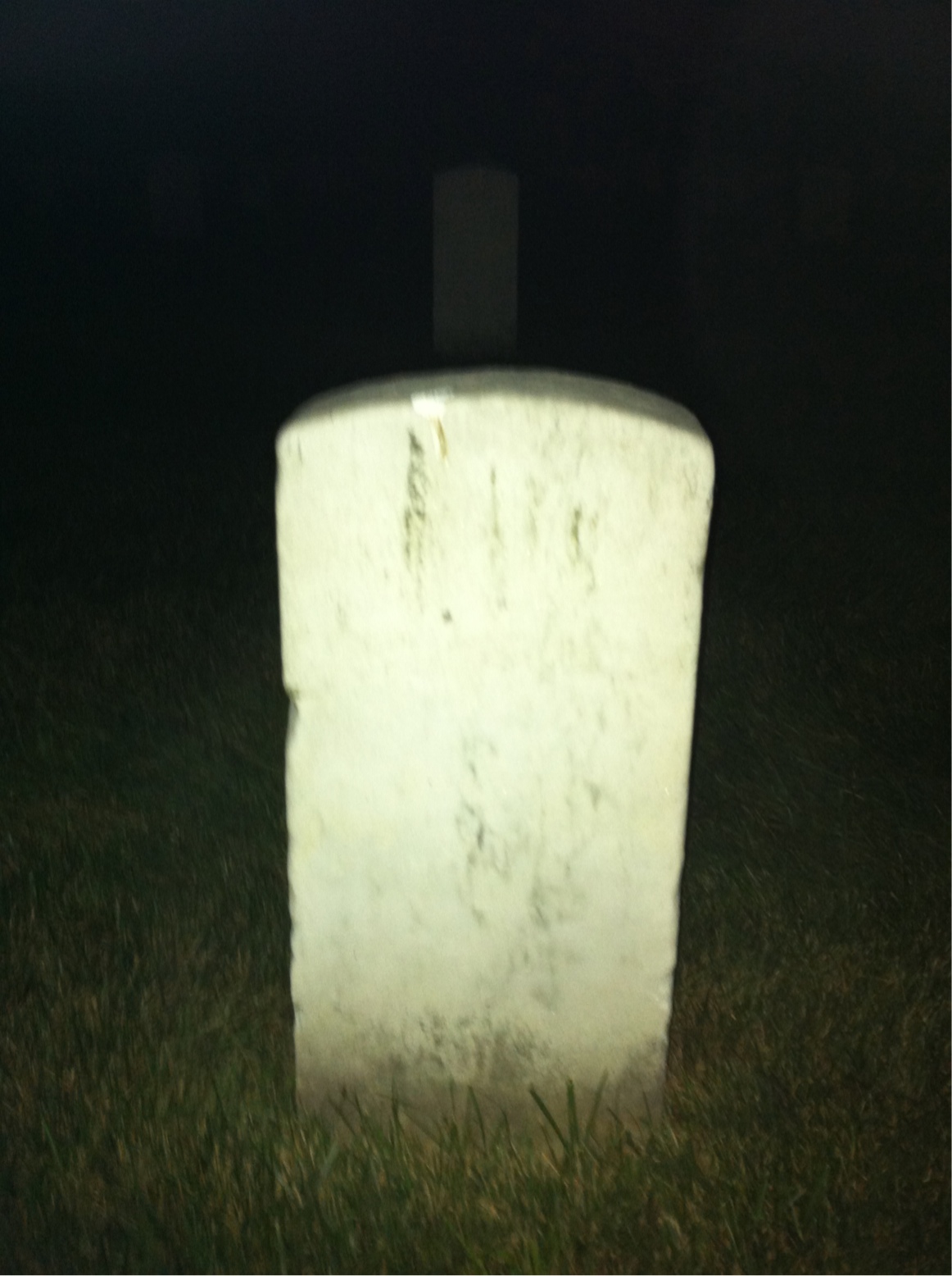 Back of headstone — William Miller