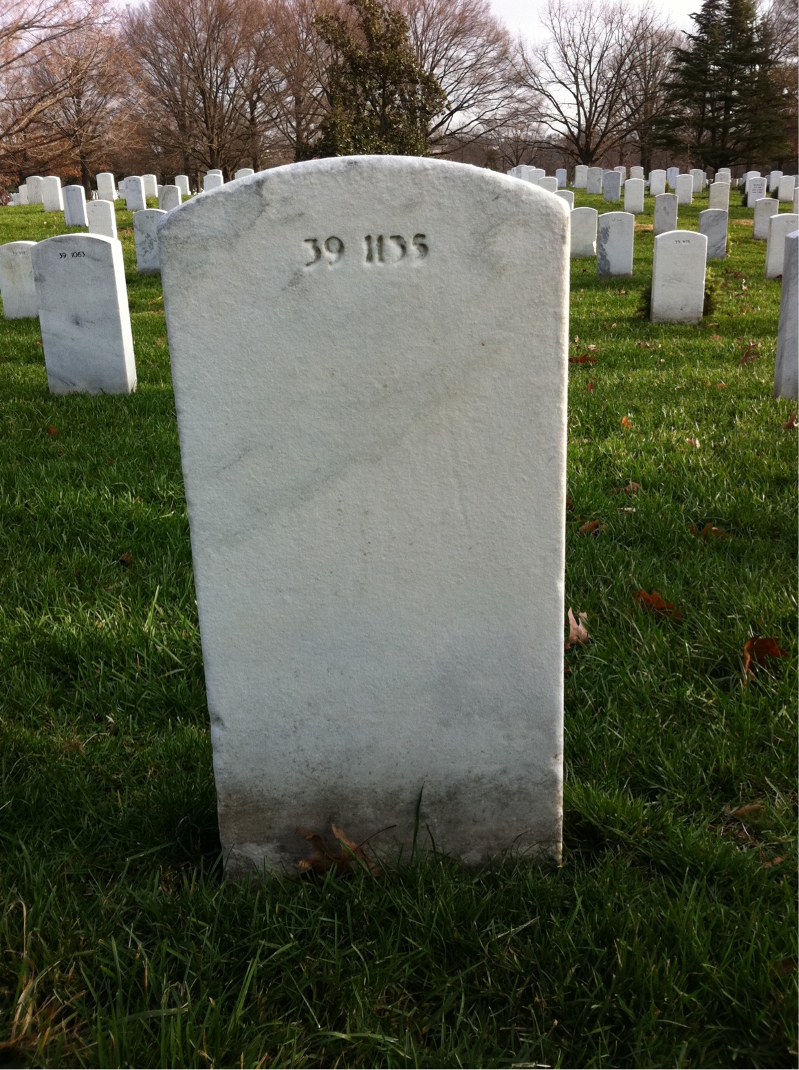 Back of headstone — Samuel Wallace