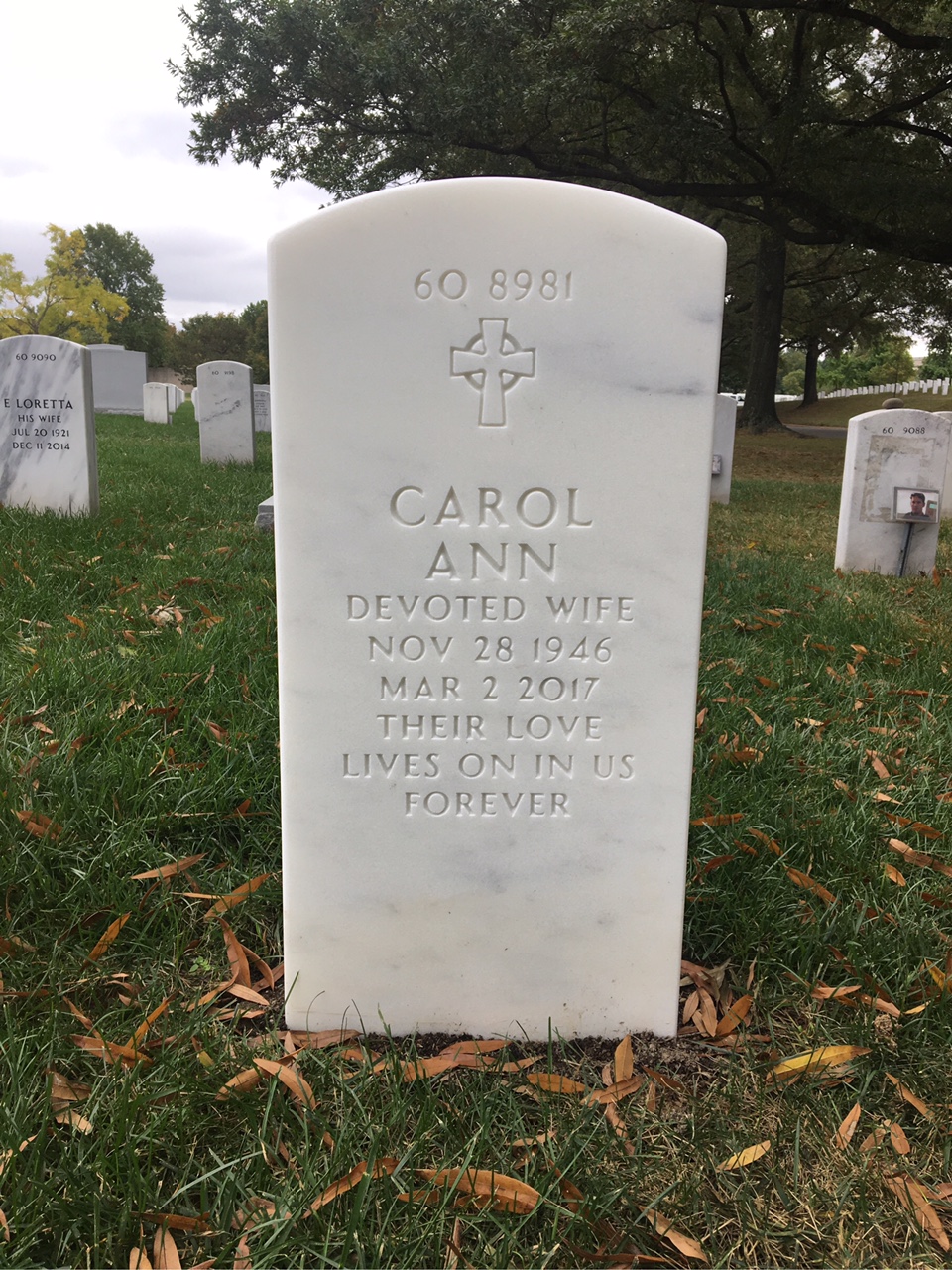Back of headstone — David Baker