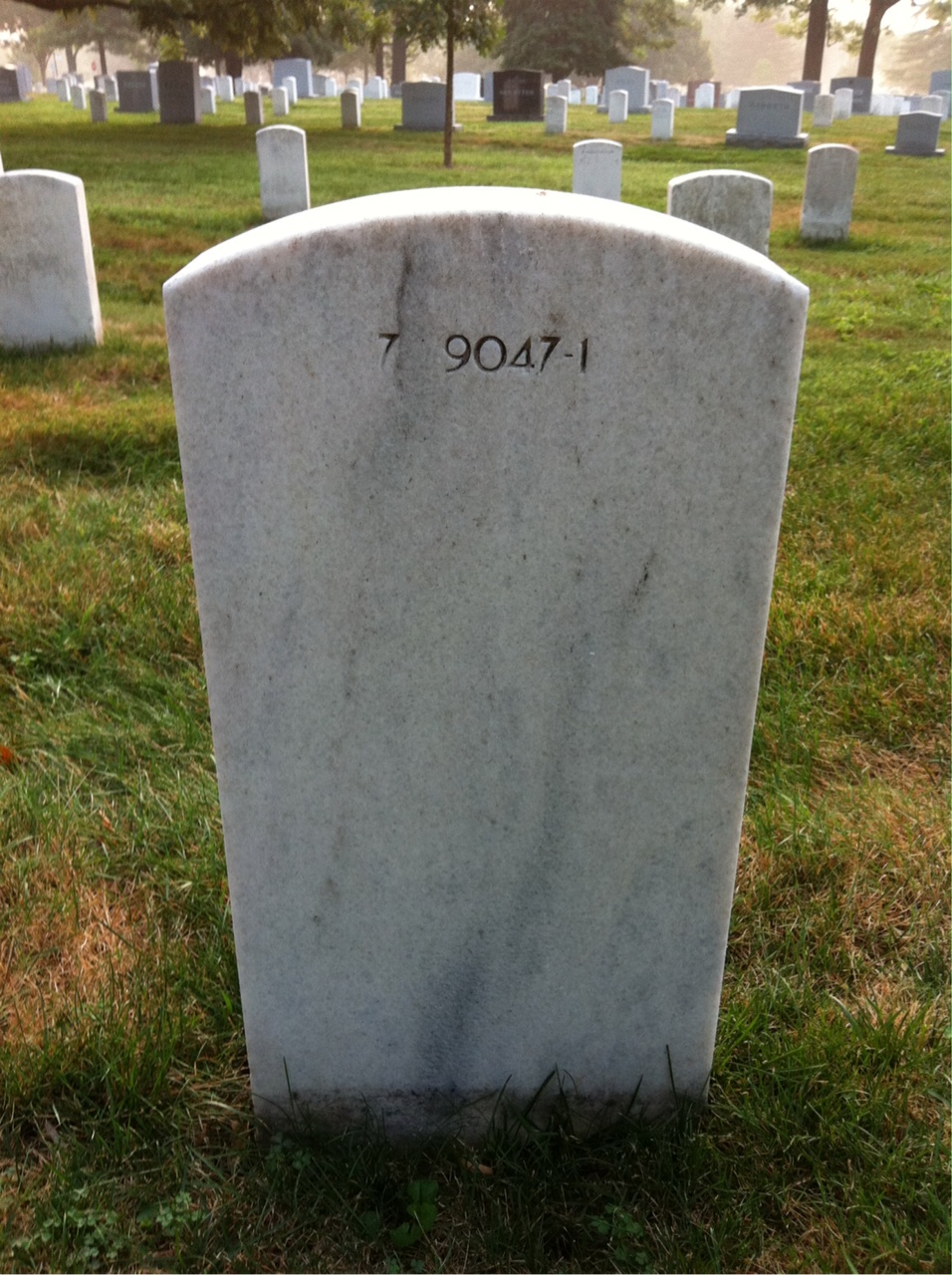 Back of headstone — Helen Moran