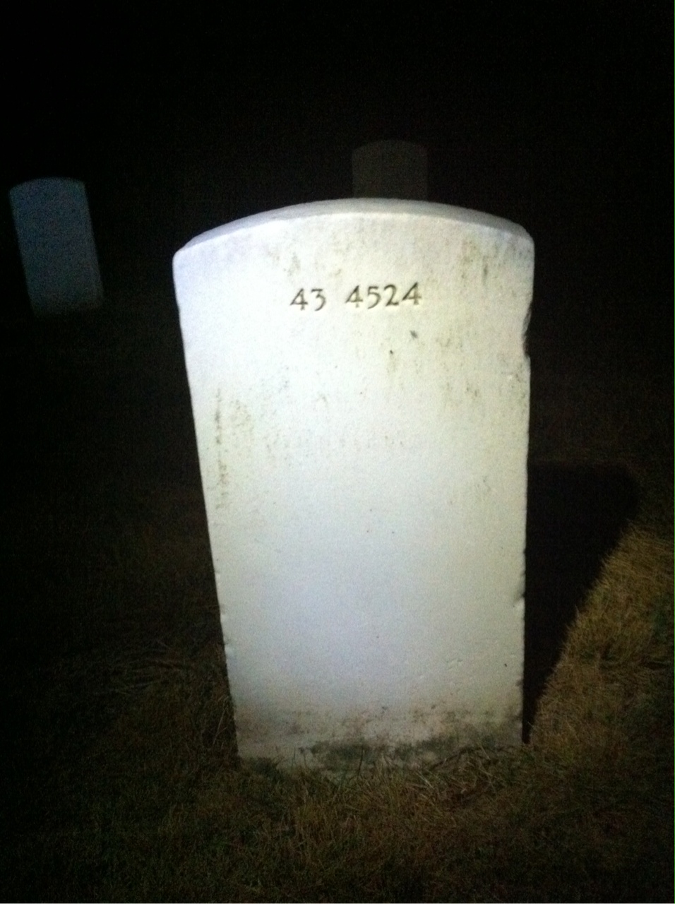 Back of headstone — Edward Murray