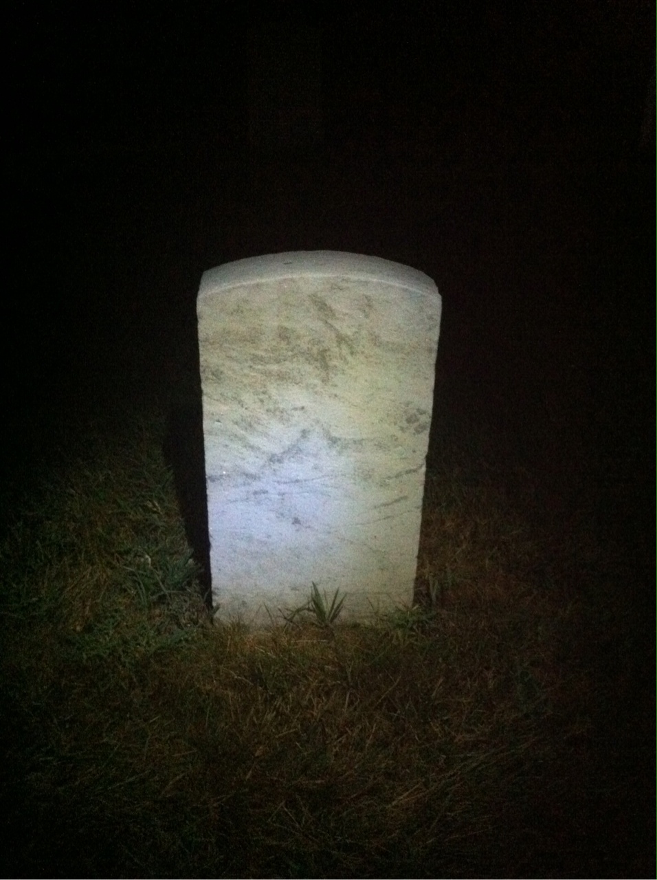 Back of headstone — John Morton