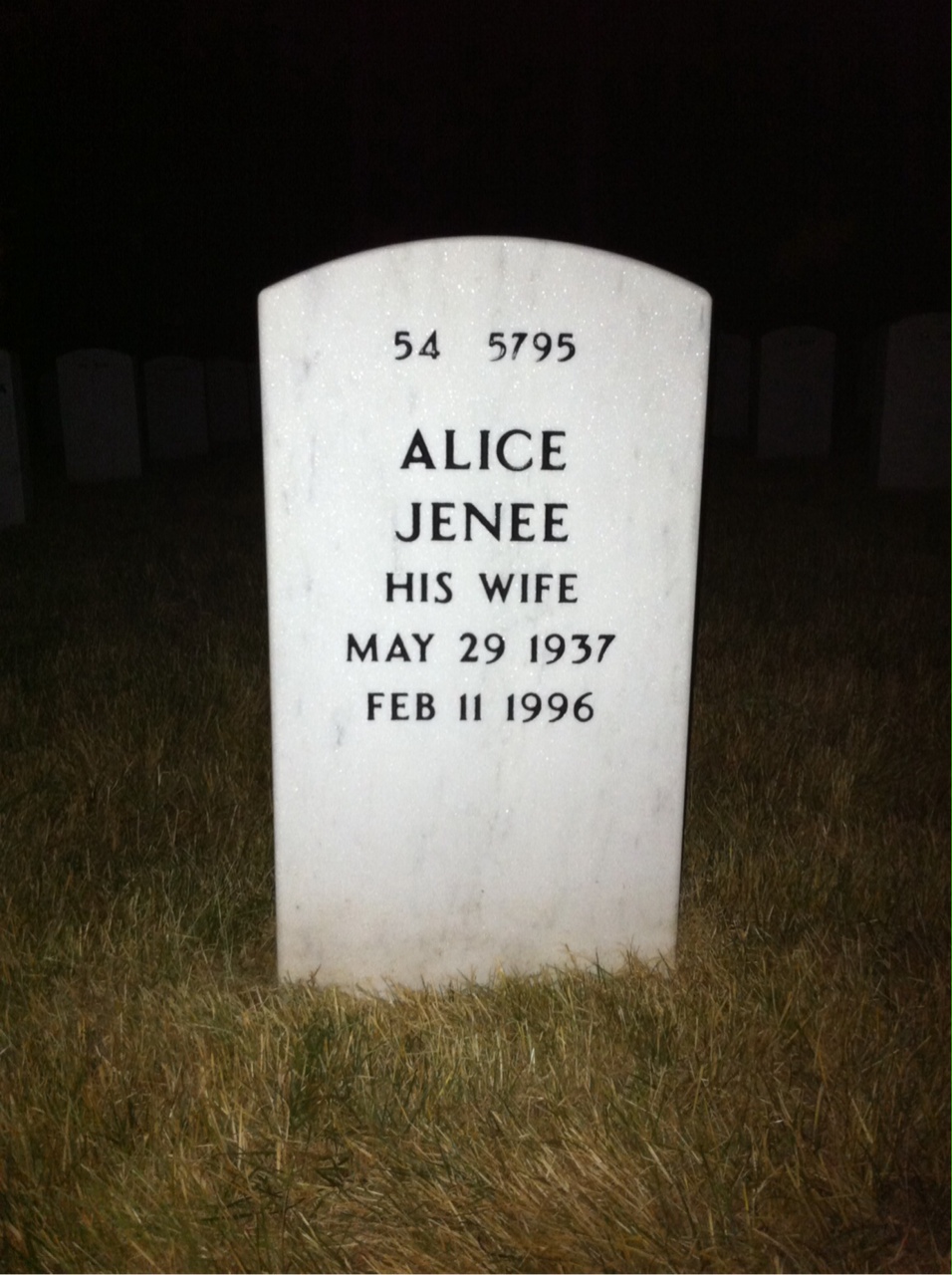 Back of headstone — John Maguire