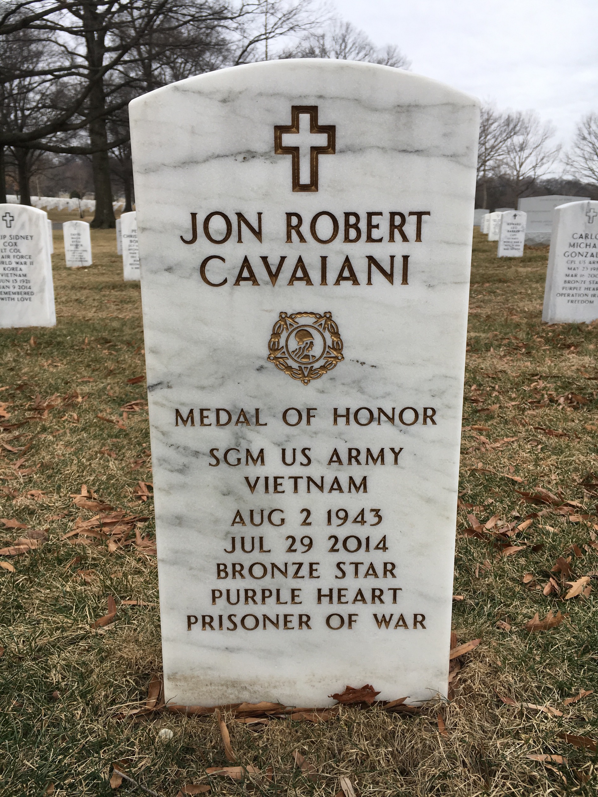 Headstone of Jon R. Cavaiani