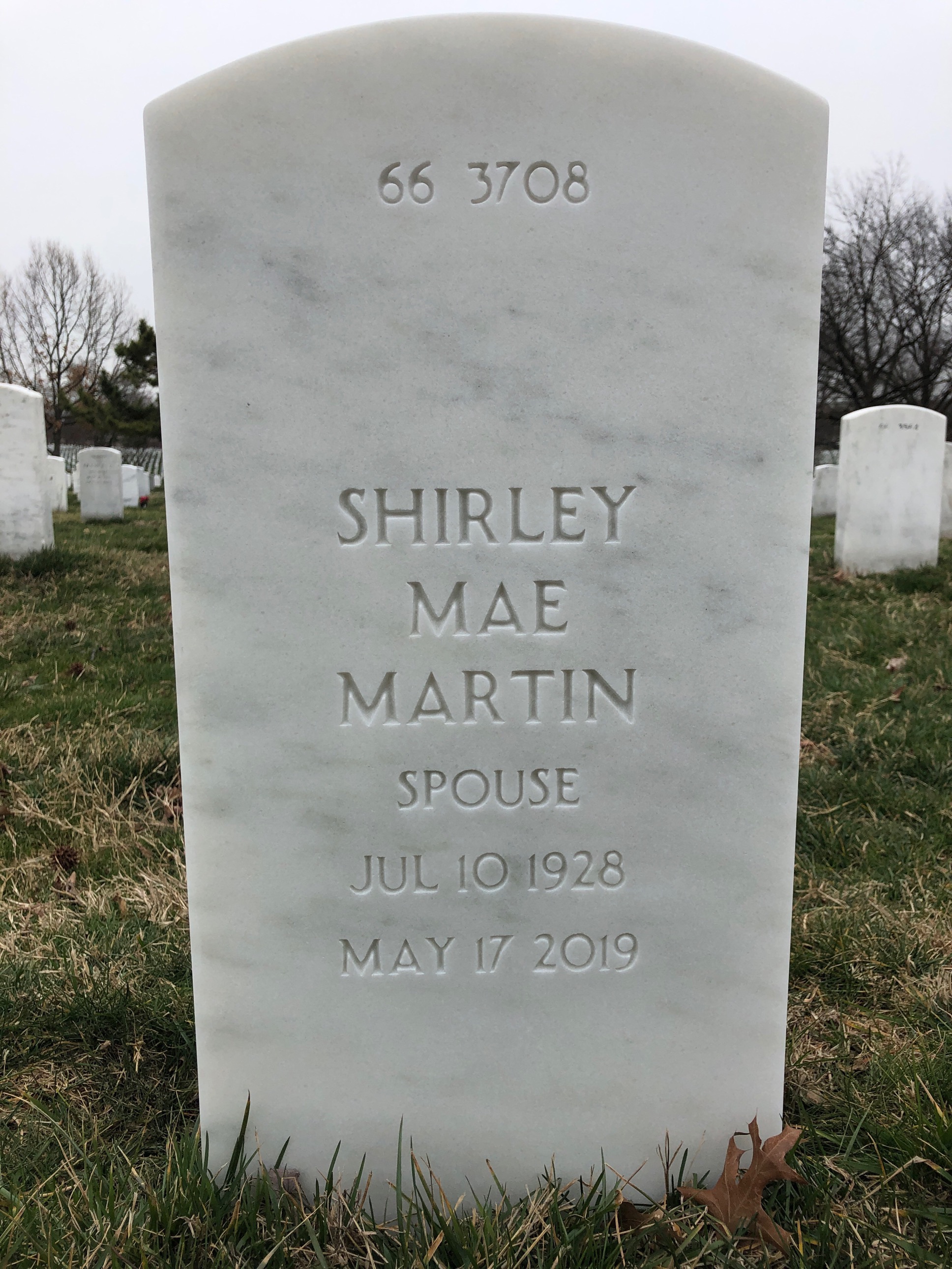 Back of headstone — Jesse Armstrong