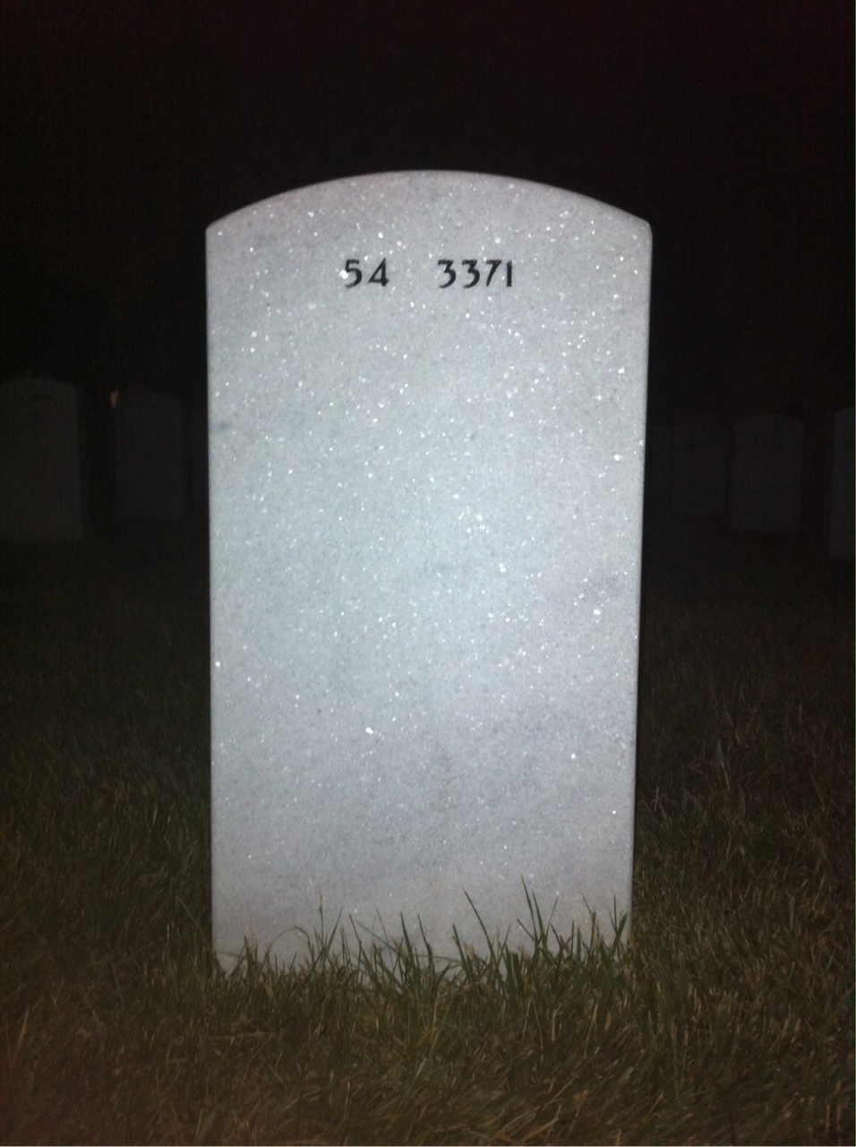 Back of headstone — Paul Wasserman