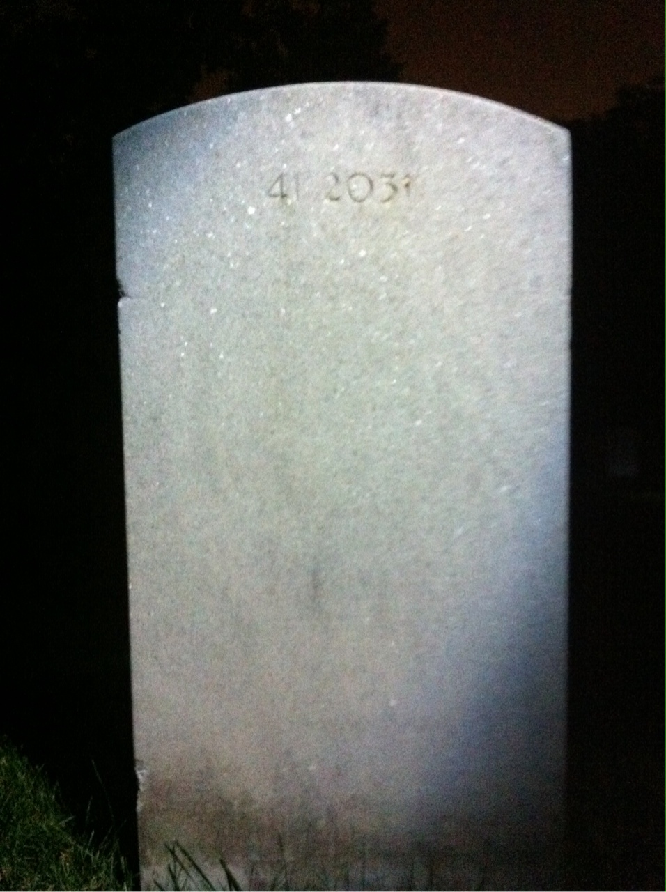 Back of headstone — Ralph Botts
