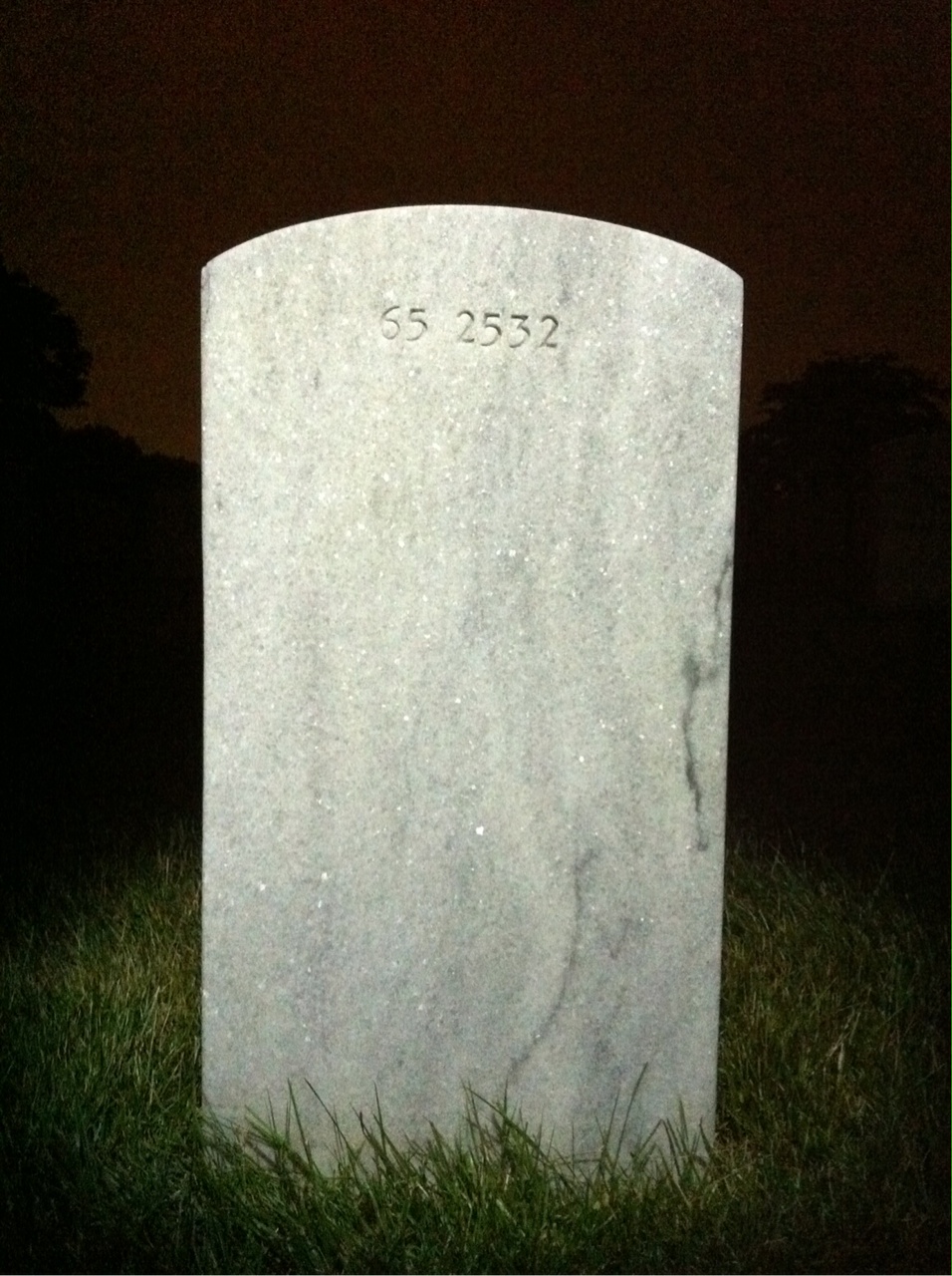 Back of headstone — Betty Corcoran