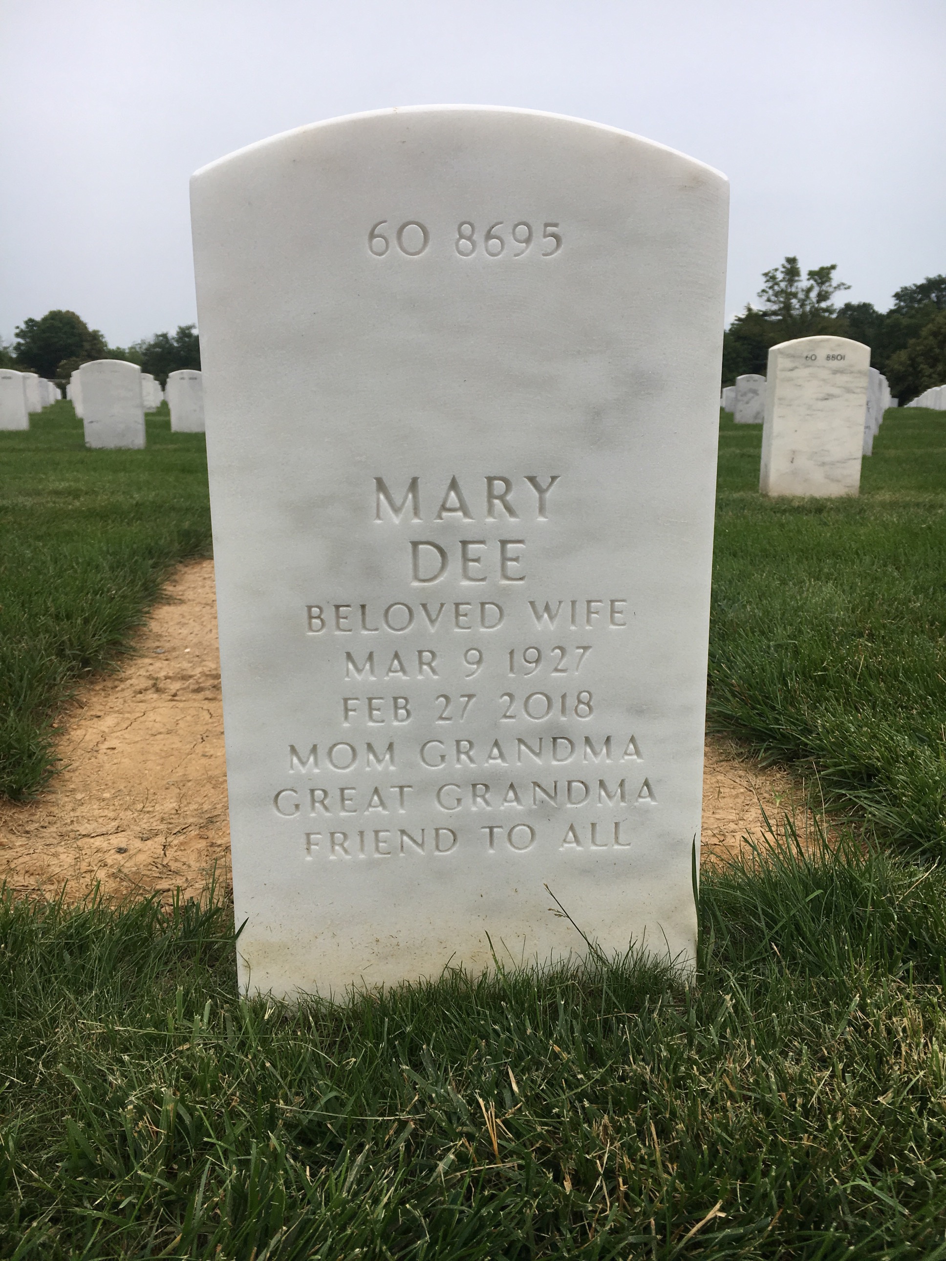 Back of headstone — Bryan Lowe