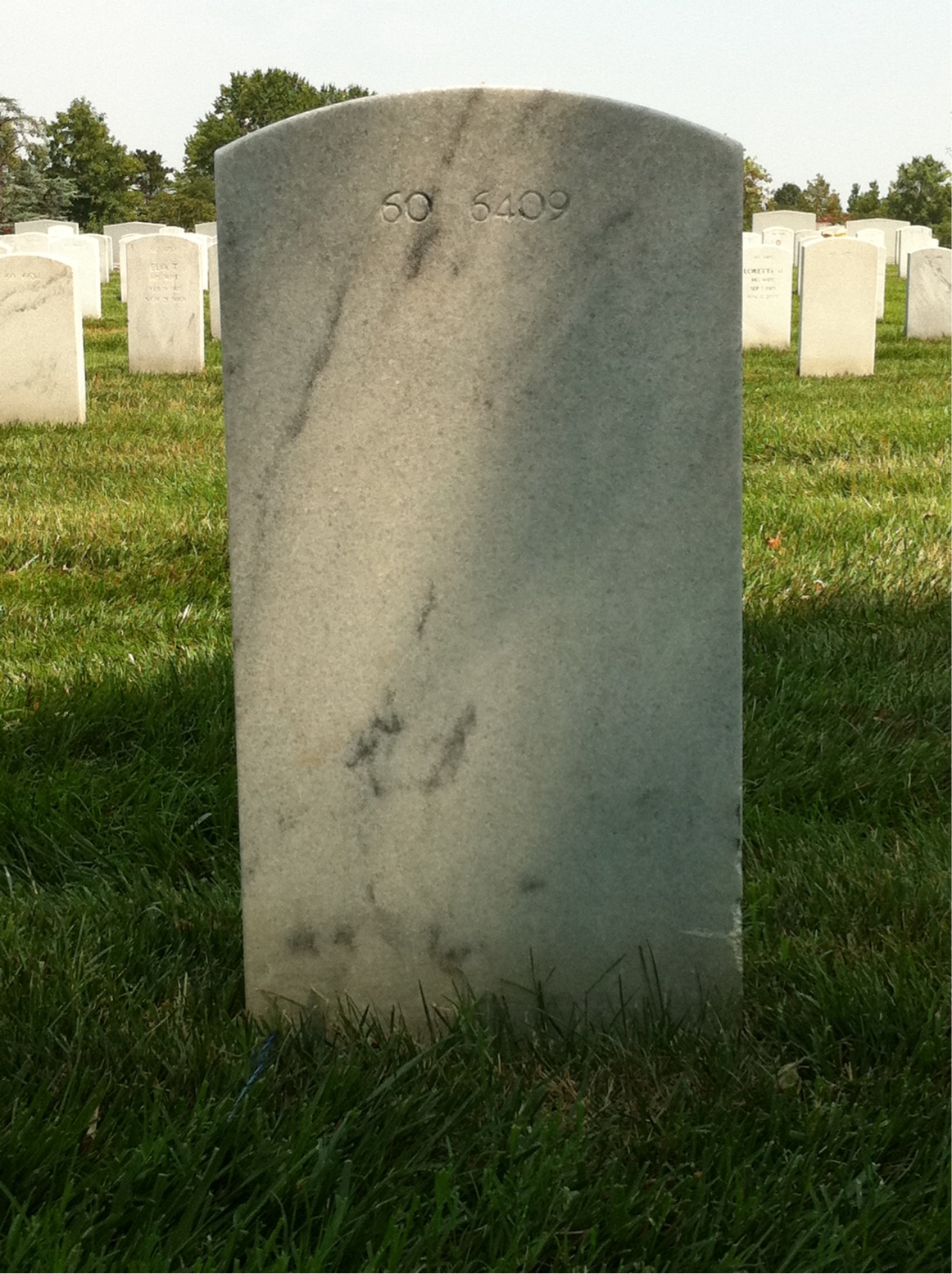 Back of headstone — Michael John Haptonstall