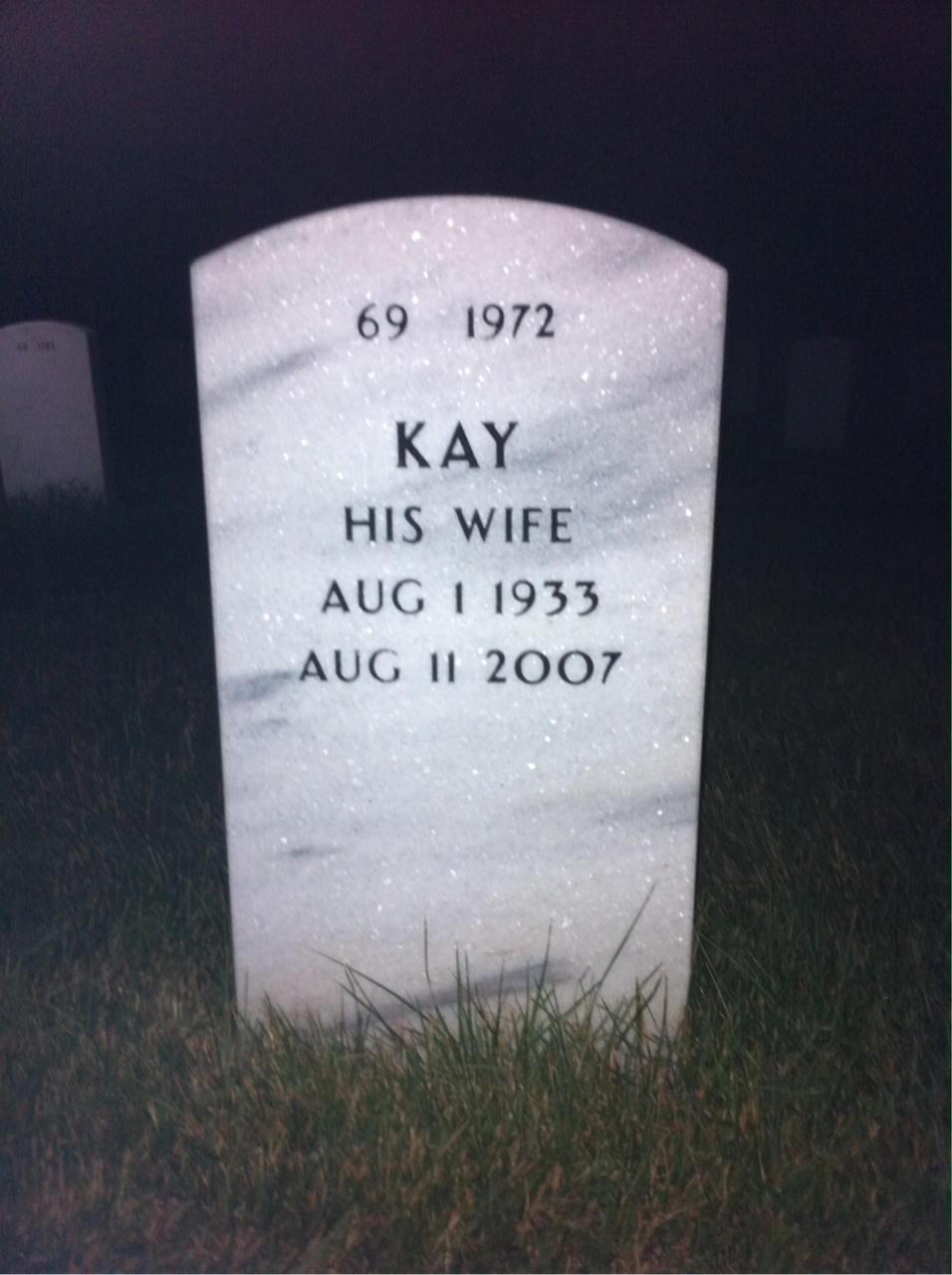 Back of headstone — John Holloway
