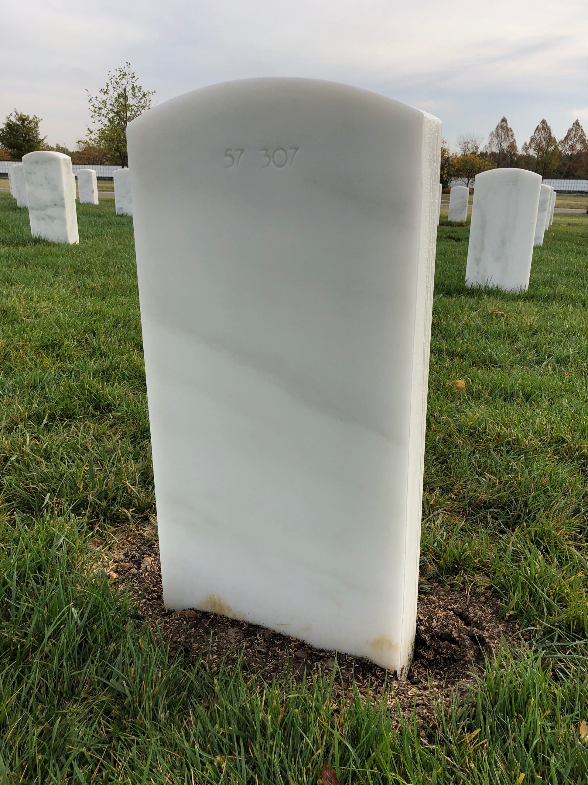 Back of headstone — William Irving Silverstein