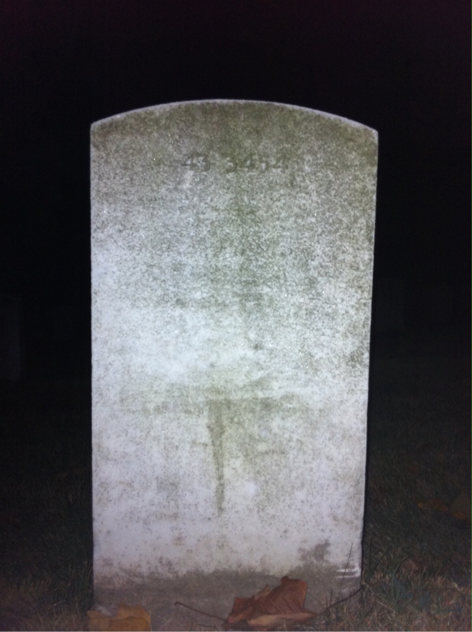 Back of headstone — Mary Morgan
