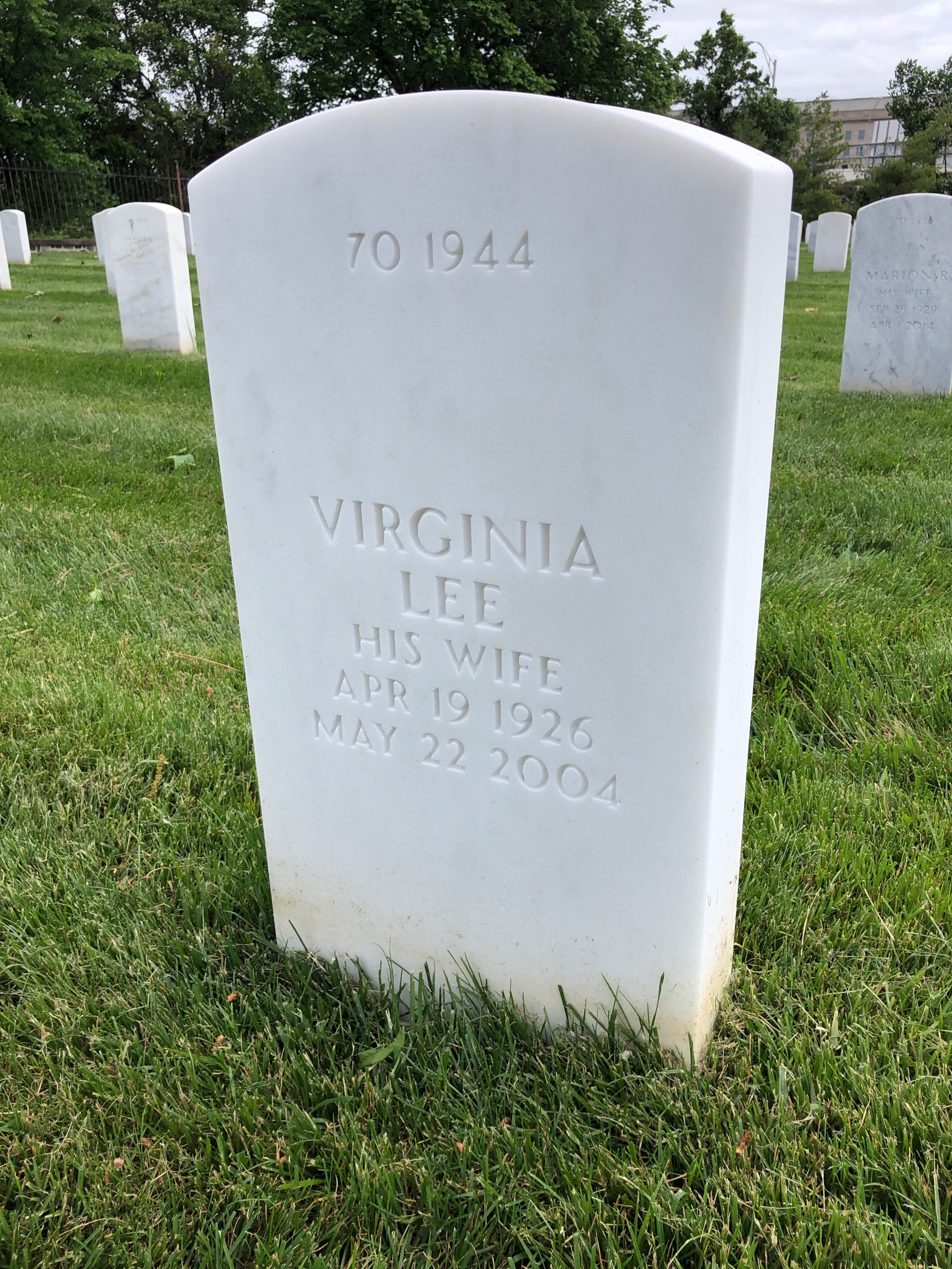 Back of headstone — Frederic Boyd