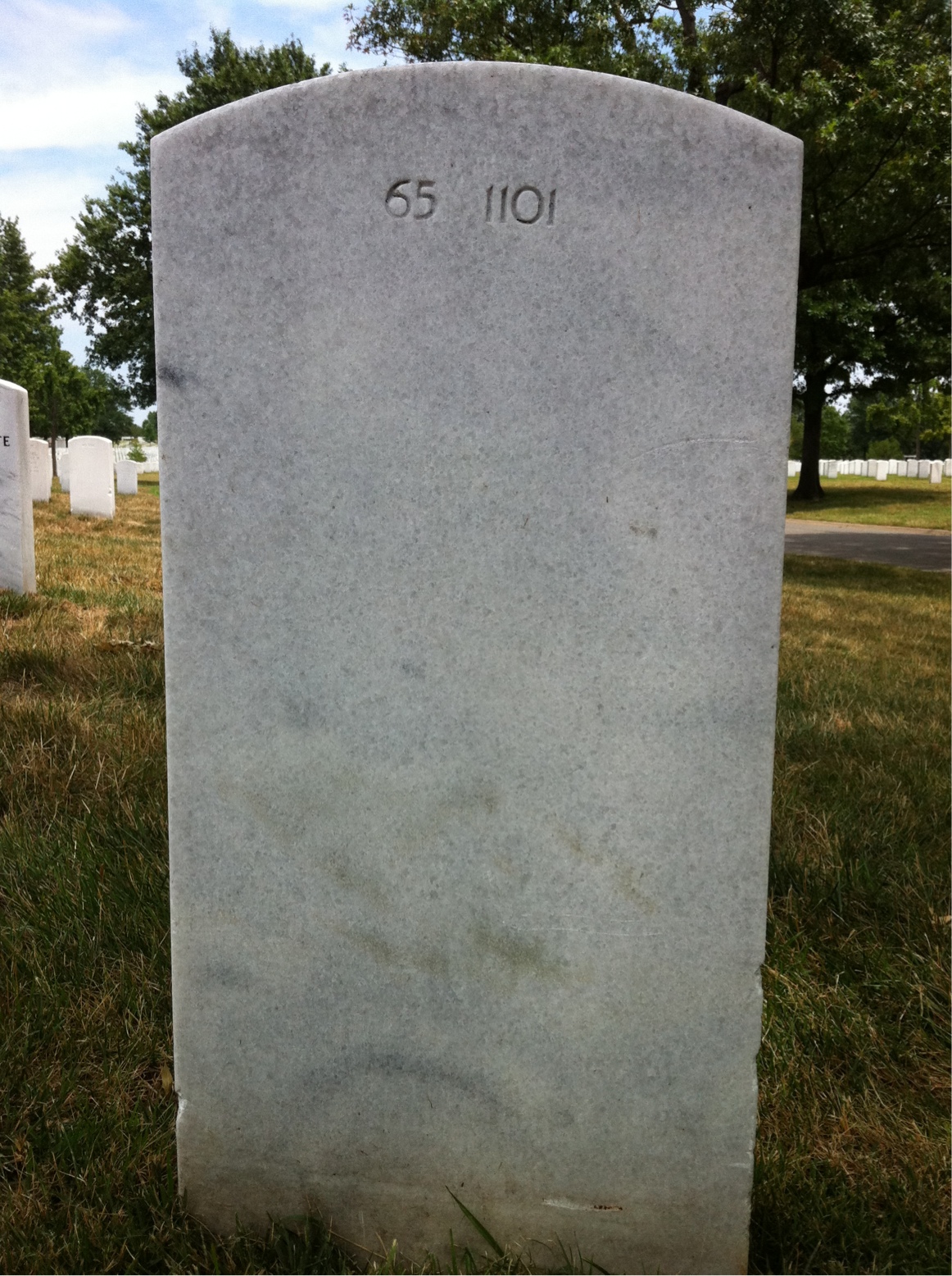 Back of headstone — Shirley Wooten Holder
