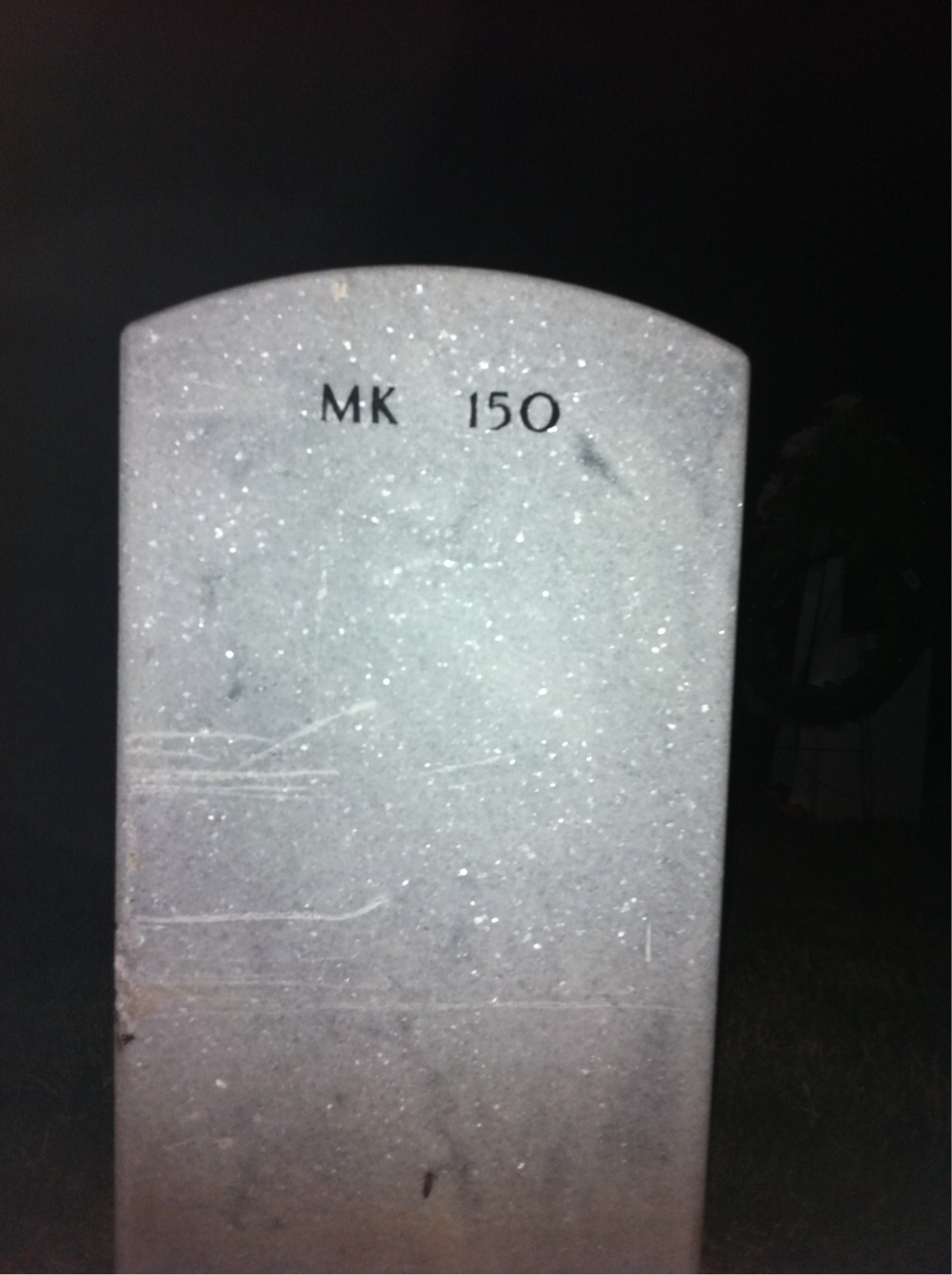 Back of headstone — Charles Thompson