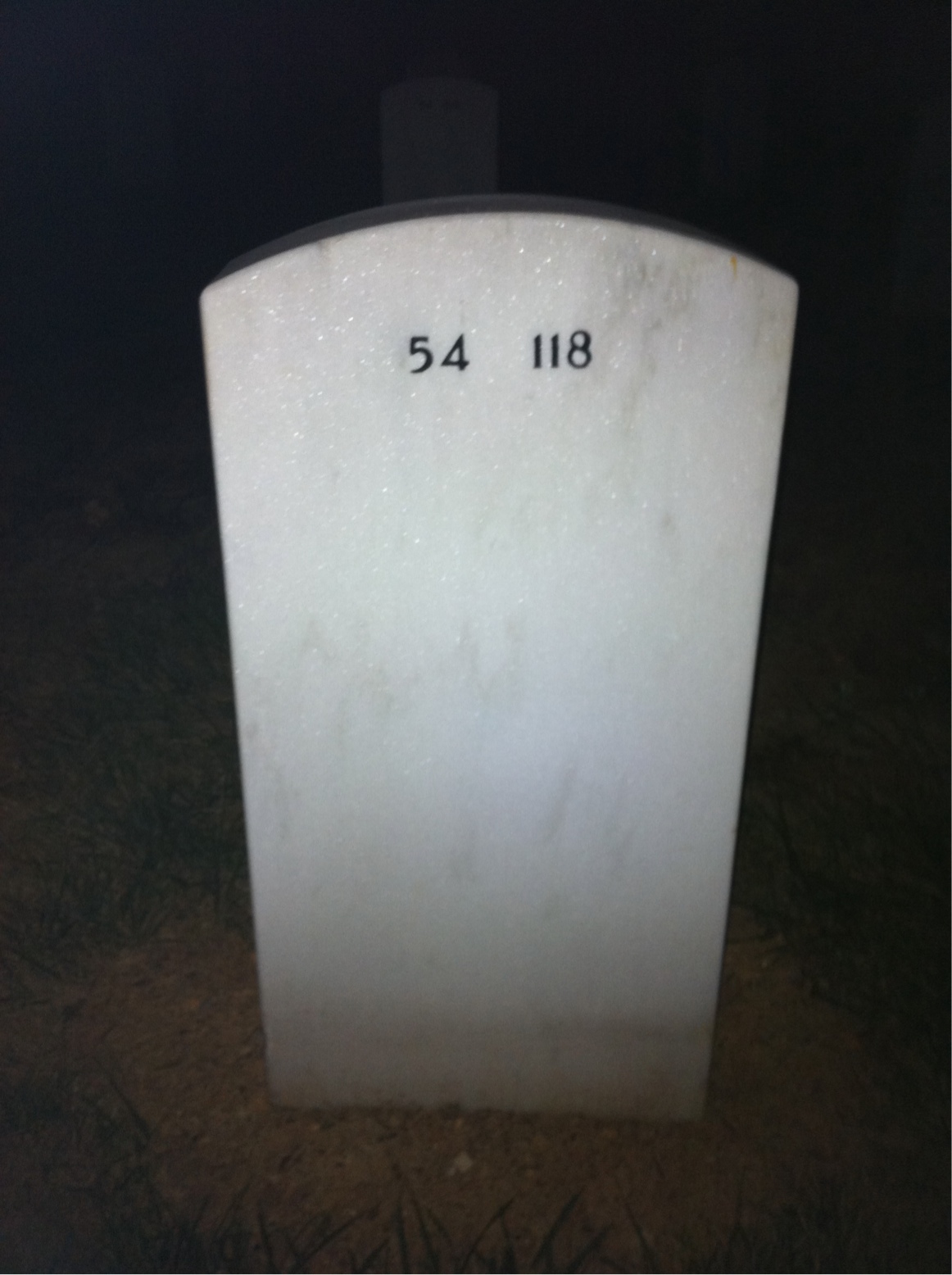 Back of headstone — Dorothy Fess