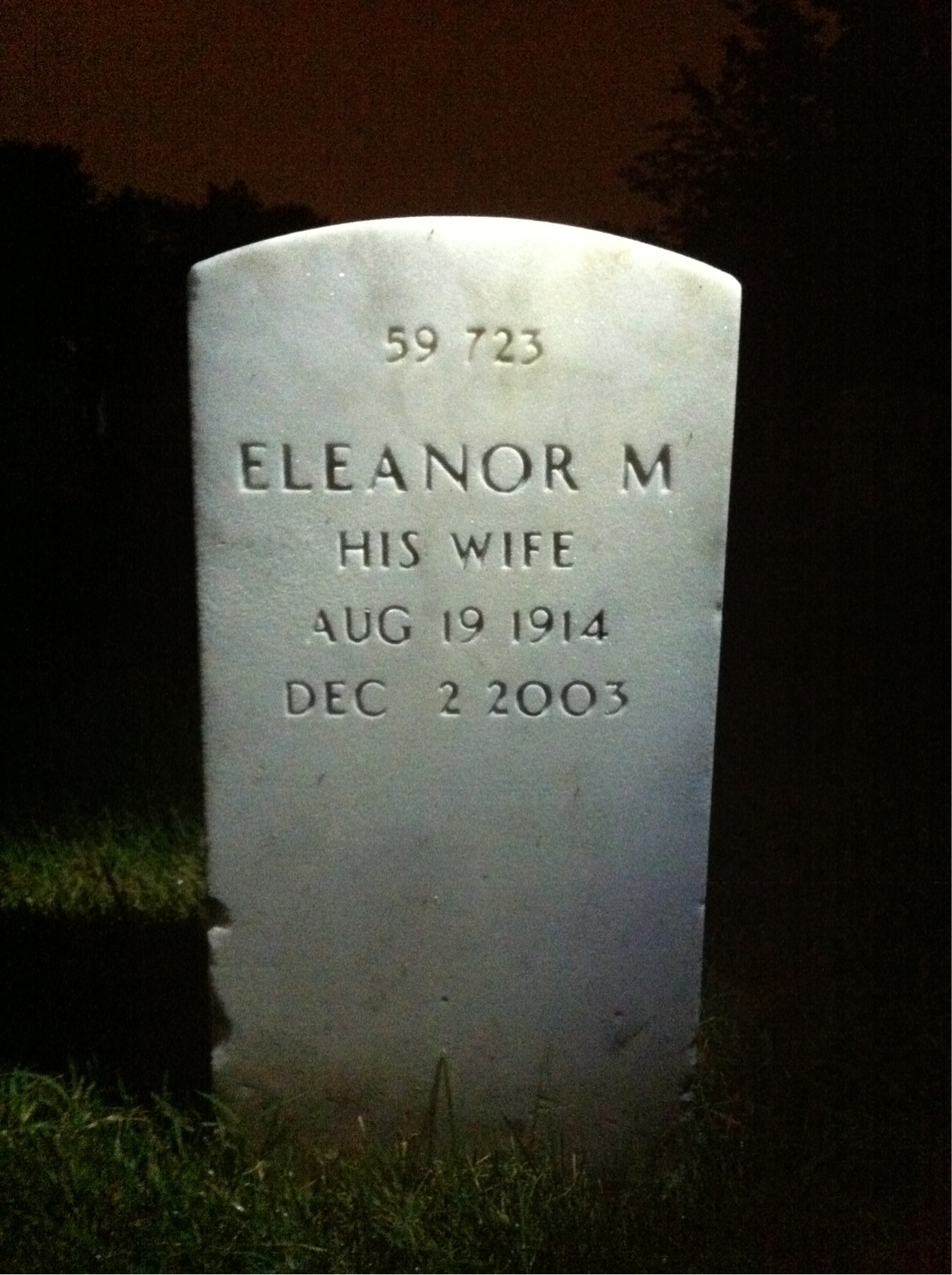 Back of headstone — Darrel Smith