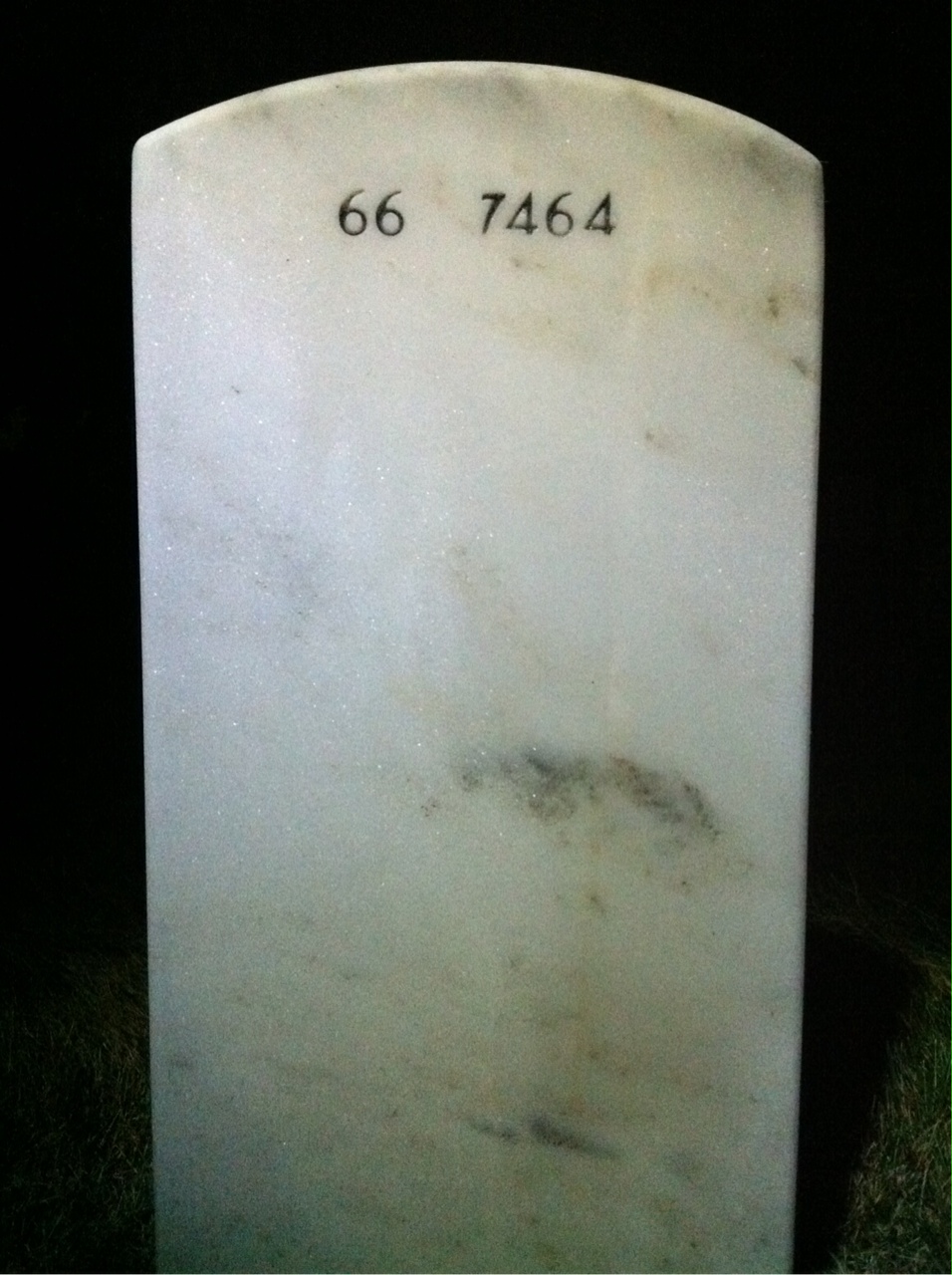 Back of headstone — Steven Knapp