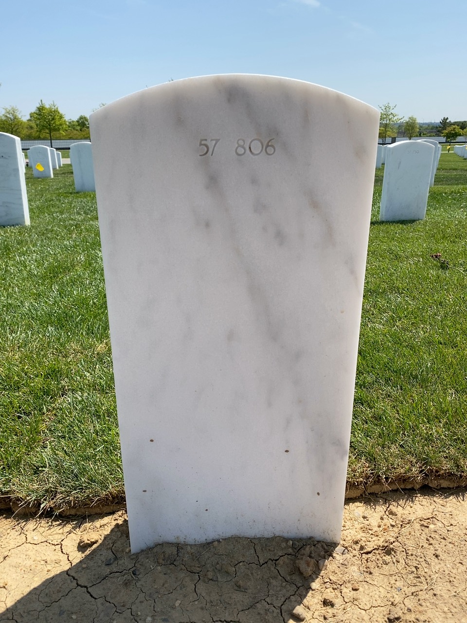Back of headstone — Roy Barrack