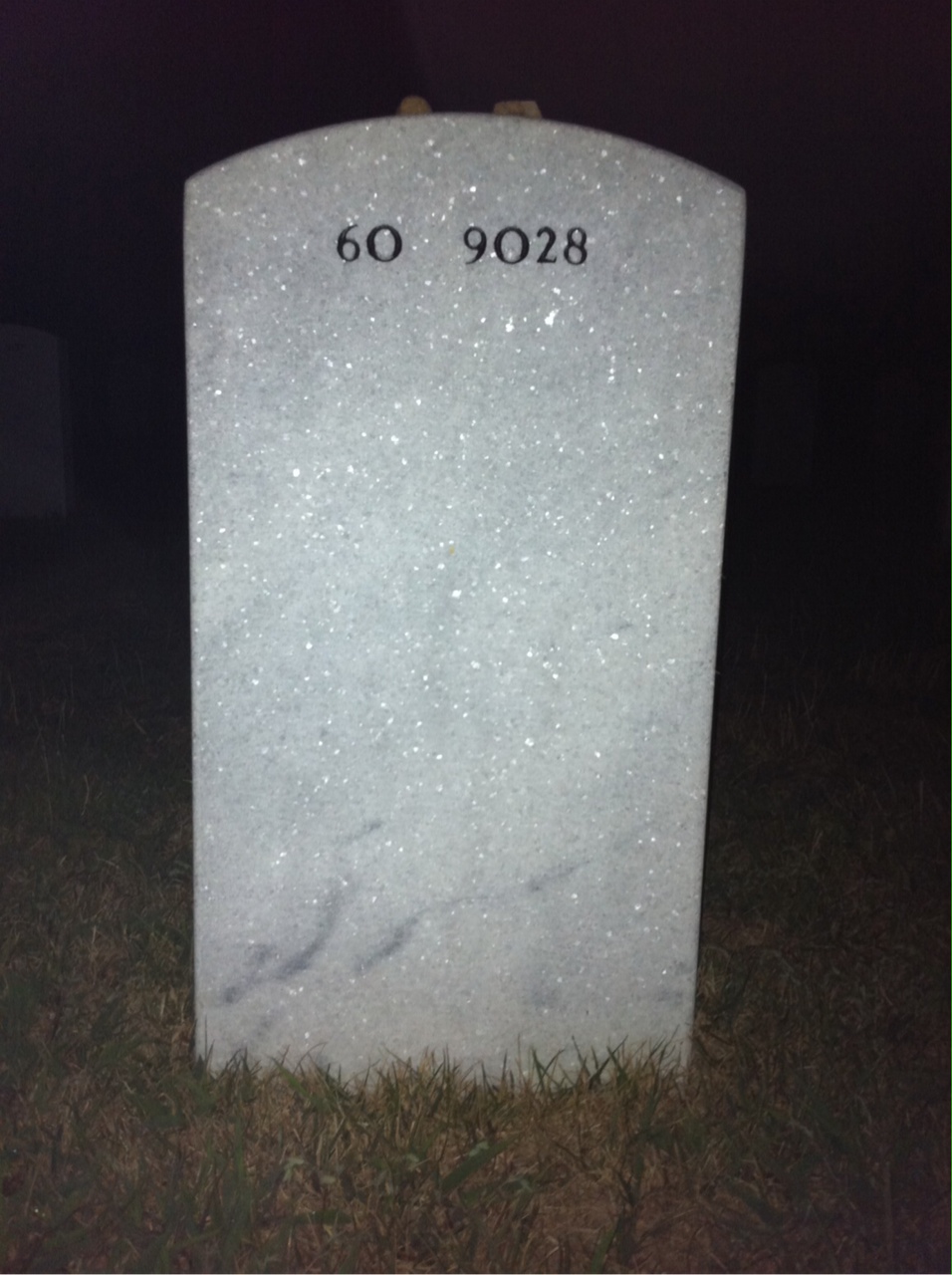 Back of headstone — Milfred Elling