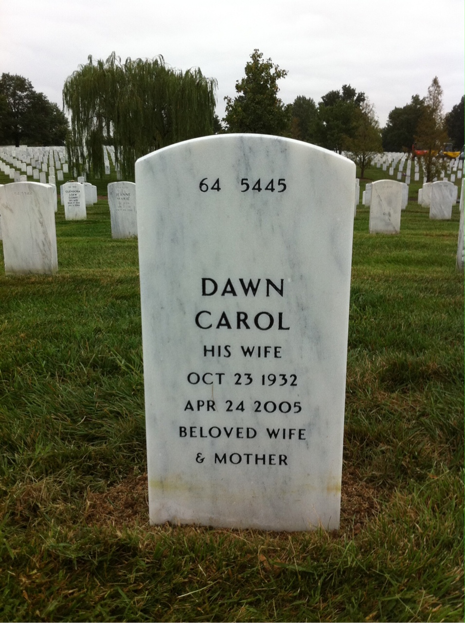 Back of headstone — John Jenkins