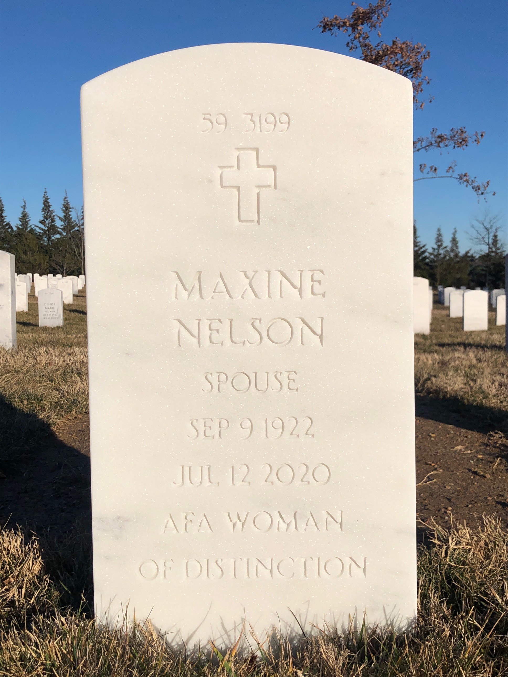 Back of headstone — William Clark