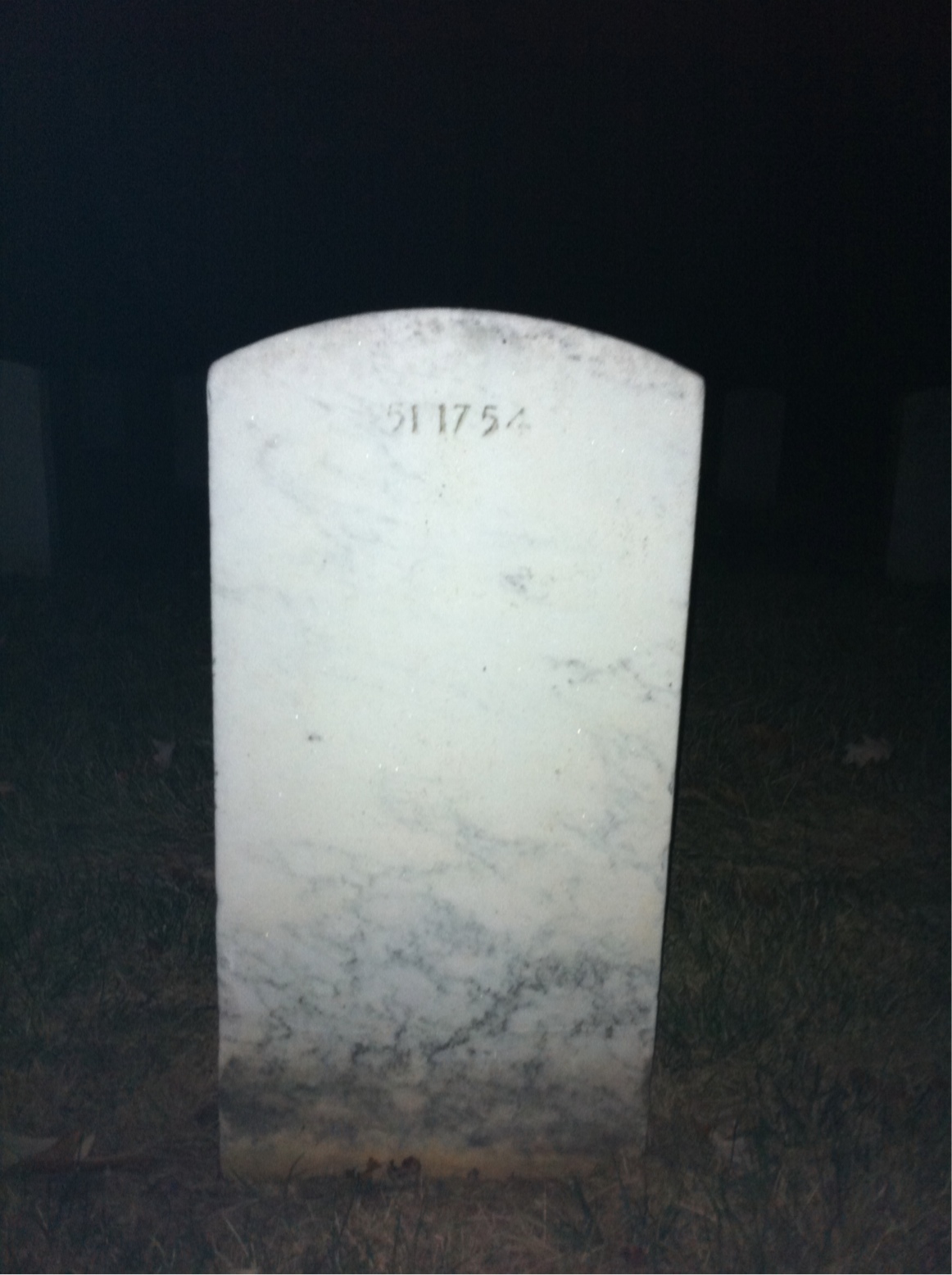 Back of headstone — Mary Crocker