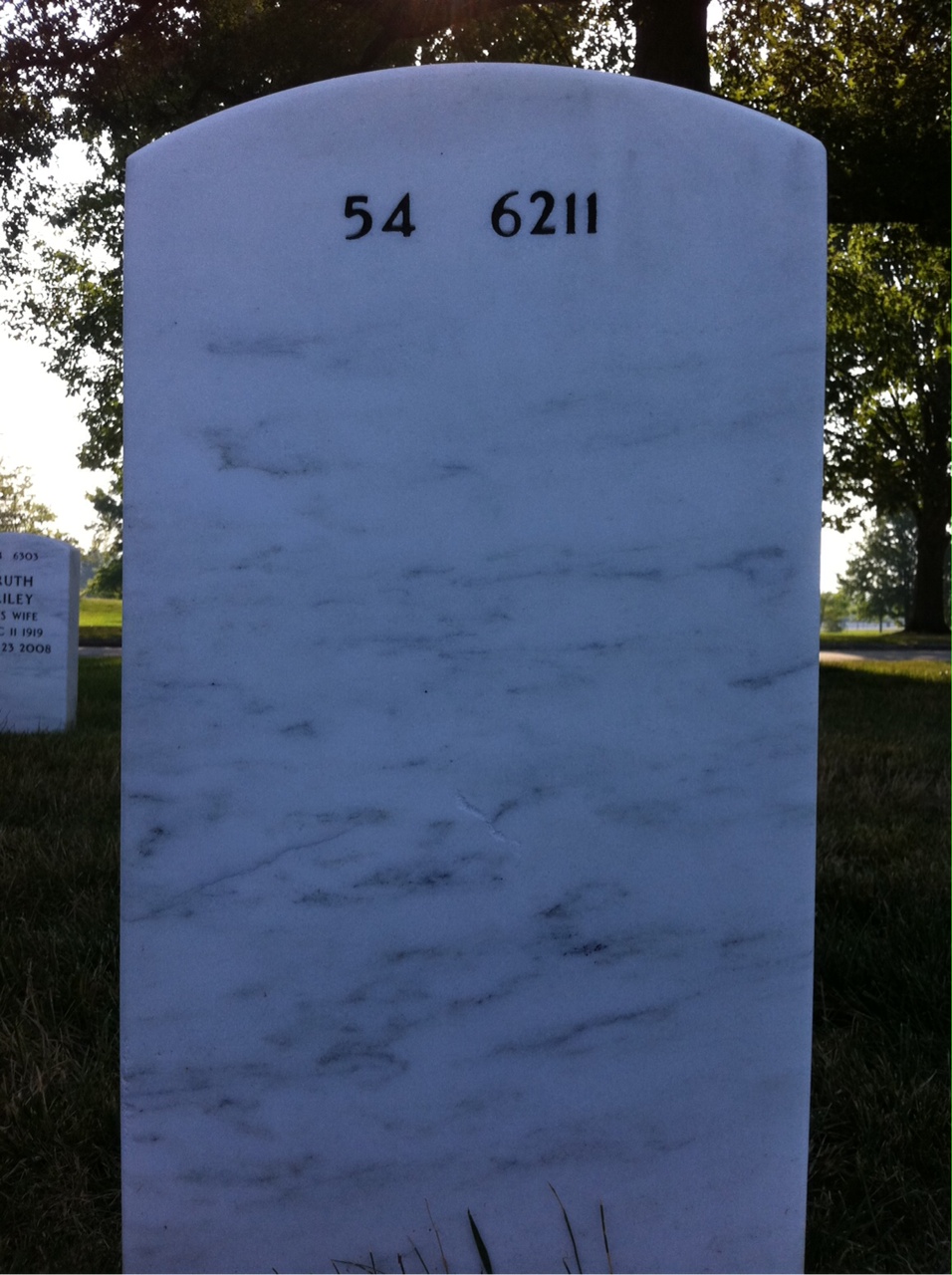 Back of headstone — Brodist Norton