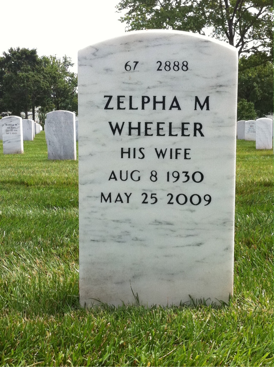 Back of headstone — Edwin Morgan