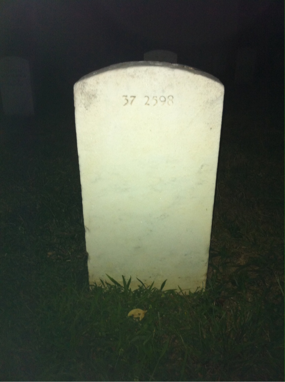 Back of headstone — Steven Mollohan